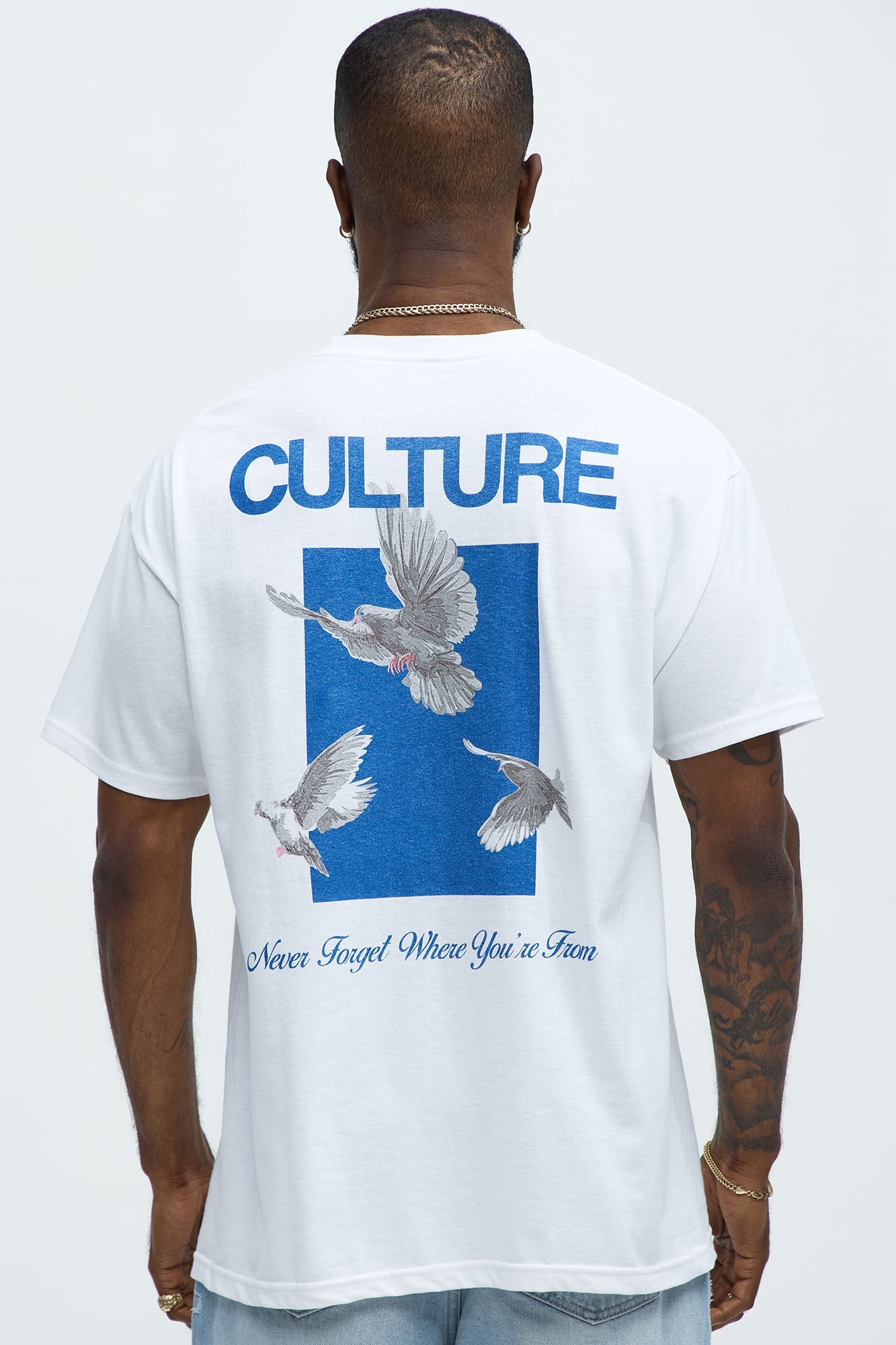 Culture Above All Short Sleeve Tee - White