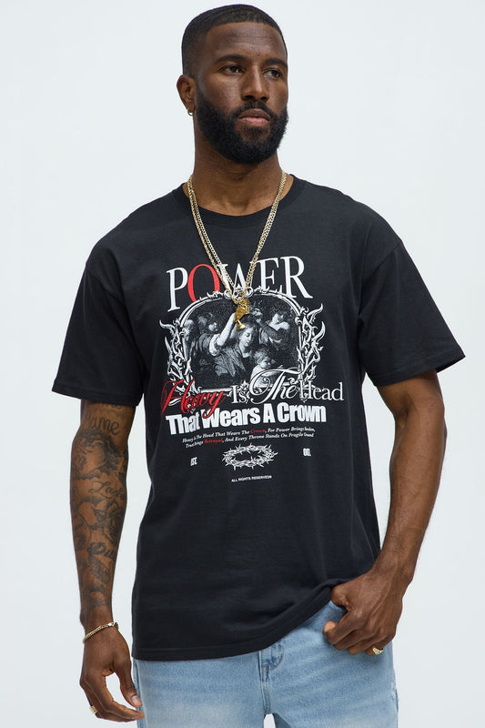 Power Of The Crown Short Sleeve Tee - Black
