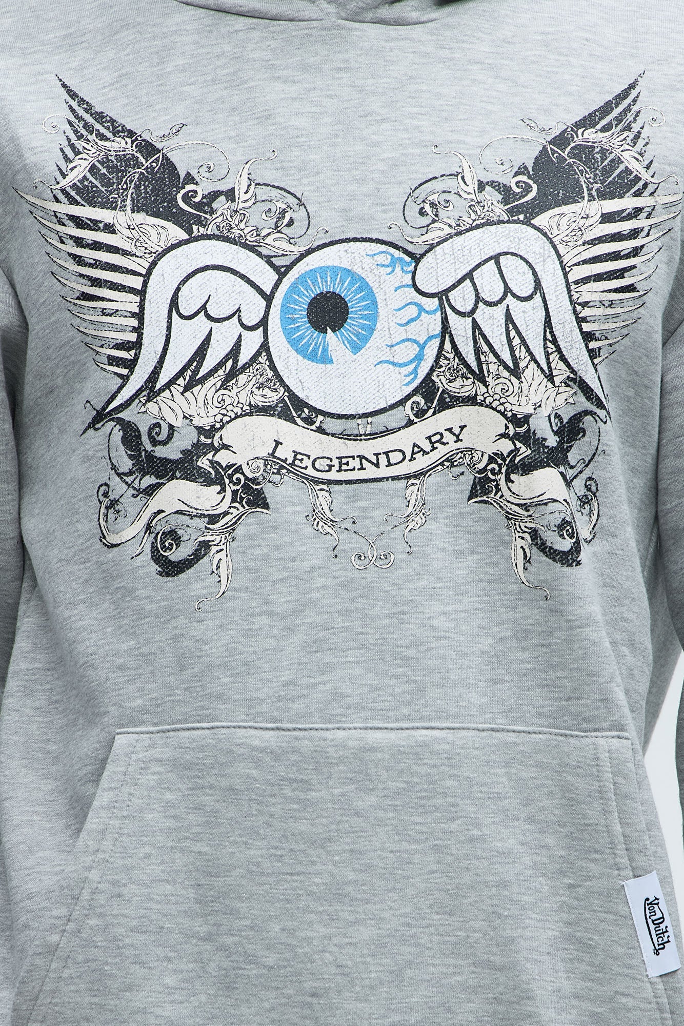 Von Dutch Legendary Hoodie - Heather Grey