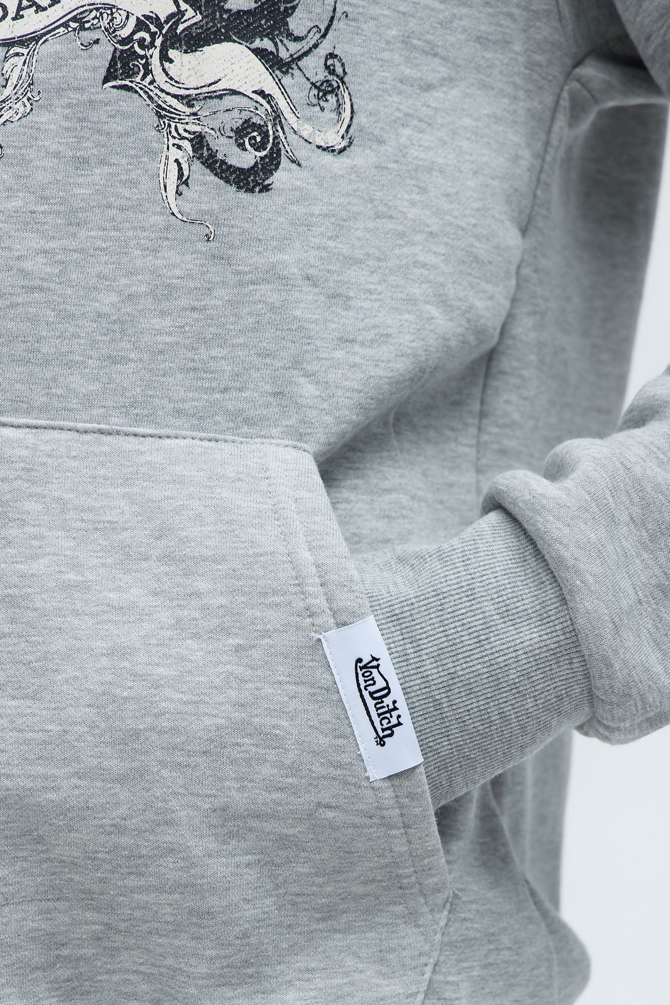 Von Dutch Legendary Hoodie - Heather Grey