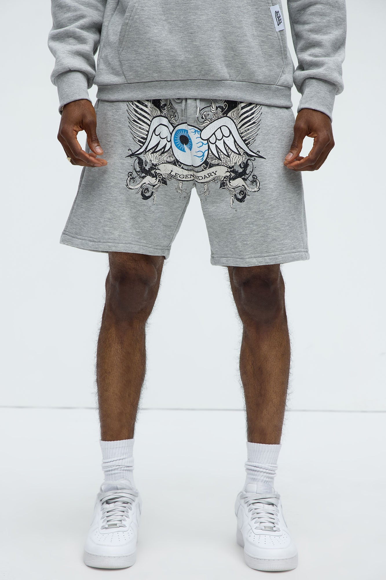 Von Dutch Legendary Sweatshorts - Heather Grey