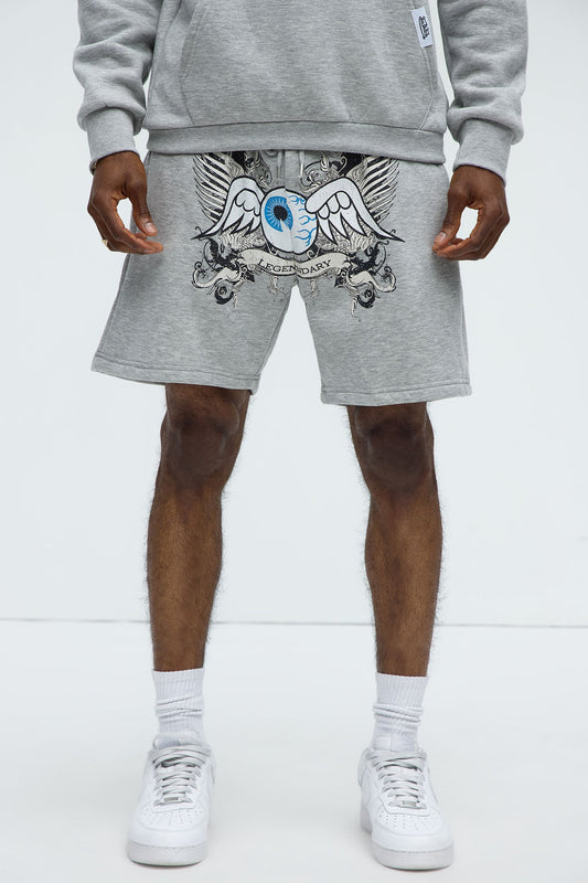 Von Dutch Legendary Sweatshorts - Heather Grey