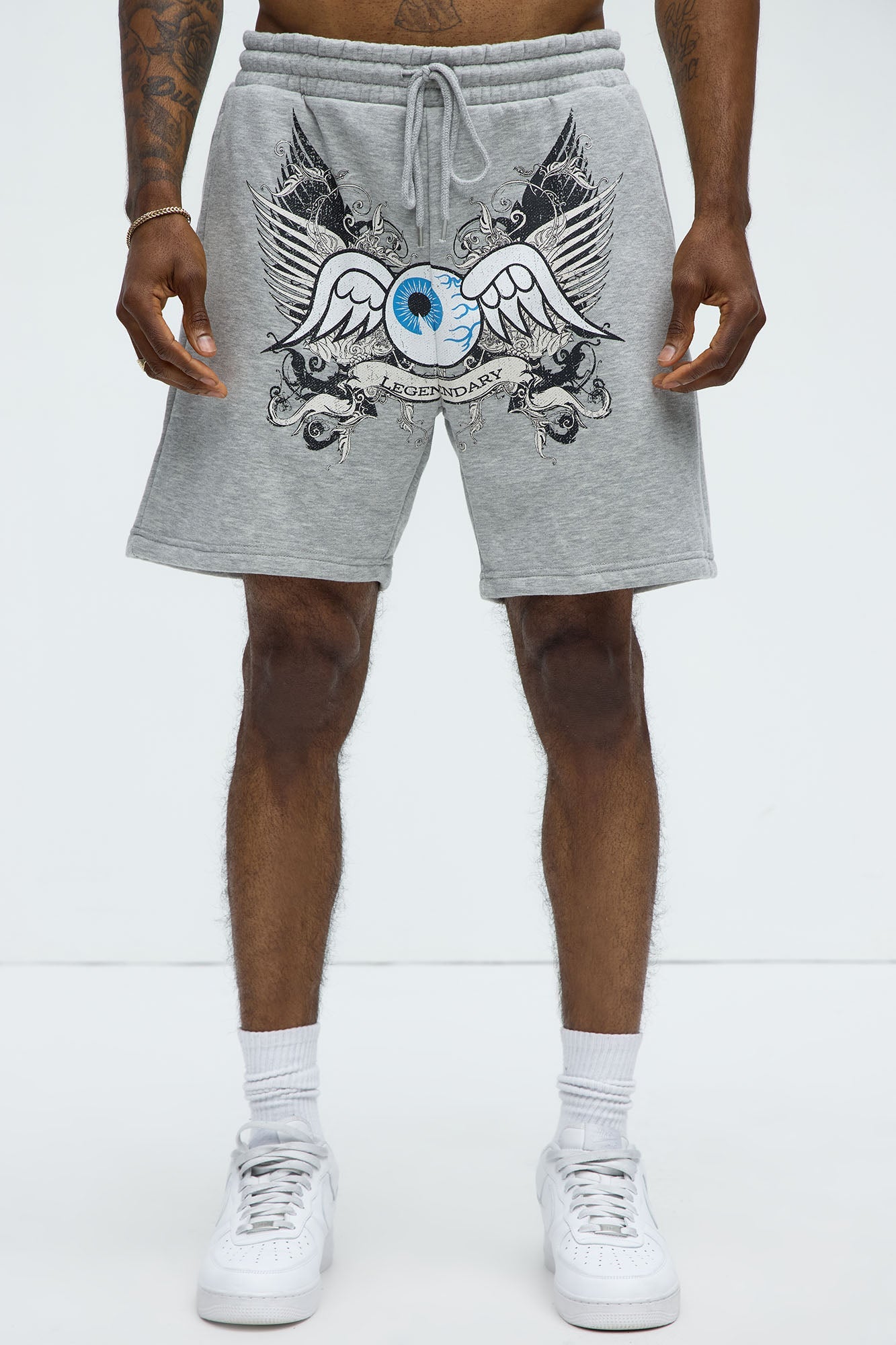 Von Dutch Legendary Sweatshorts - Heather Grey