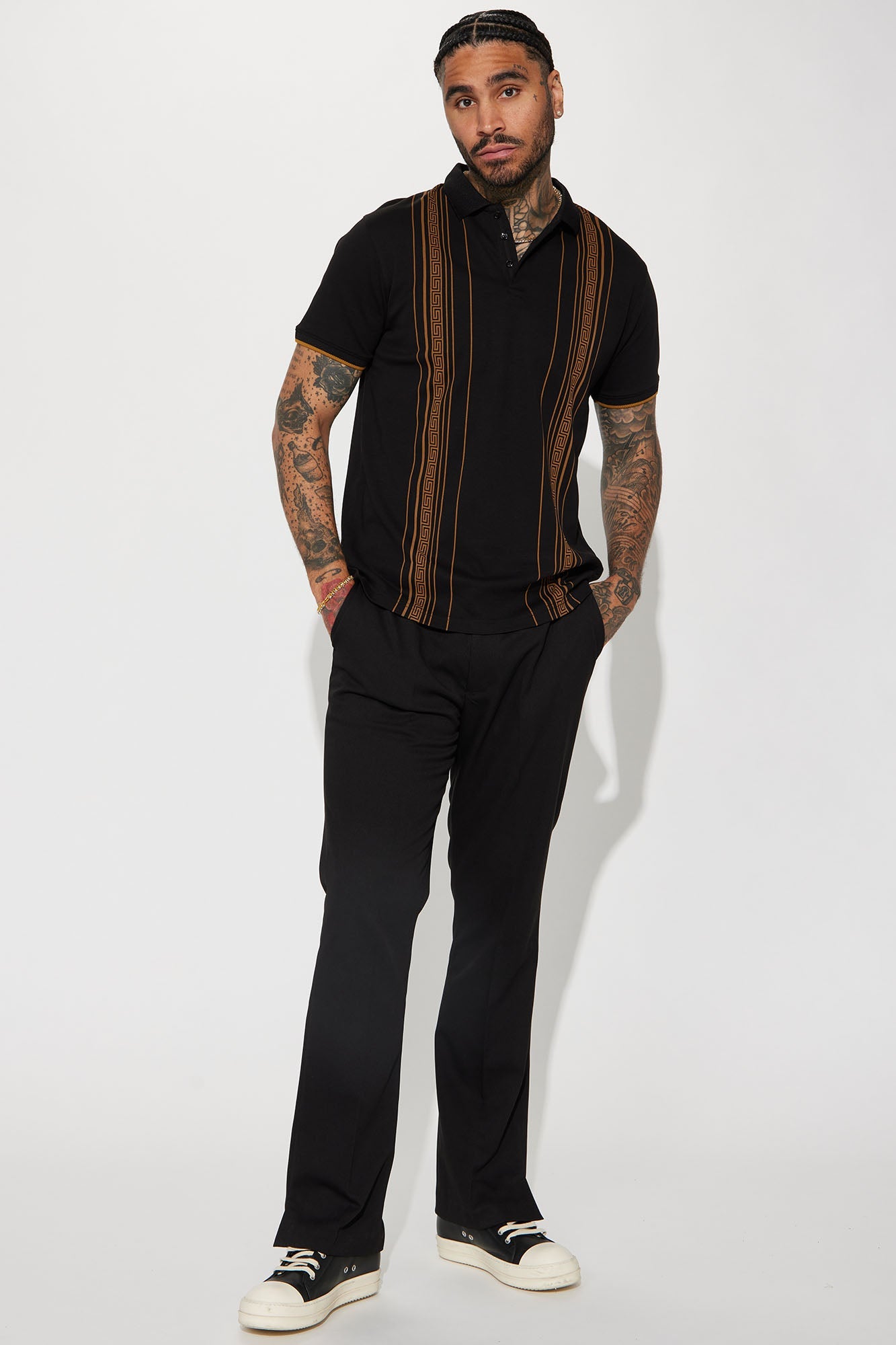 Pharaoh Bustdown Polo - Black