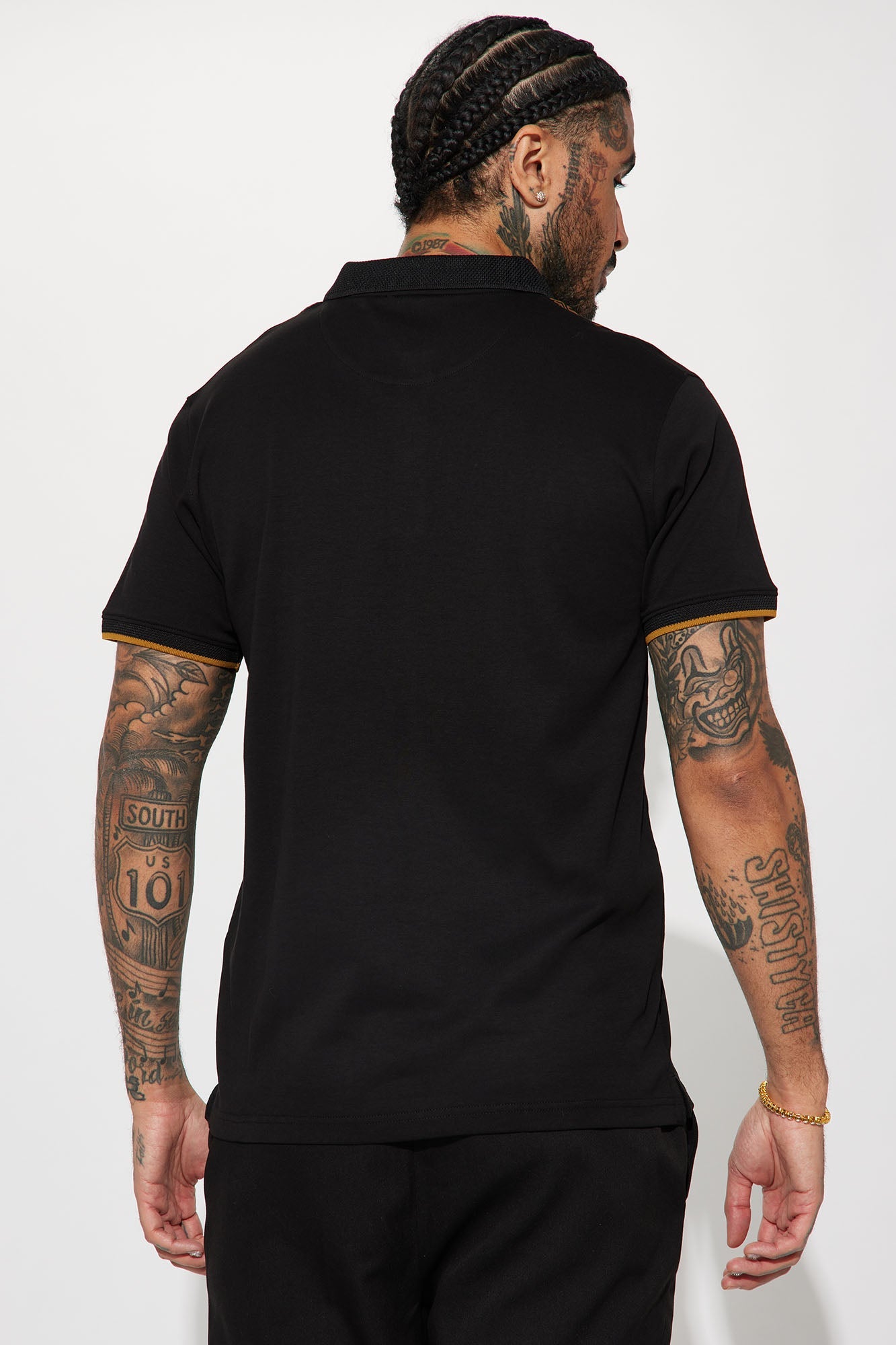 Pharaoh Bustdown Polo - Black