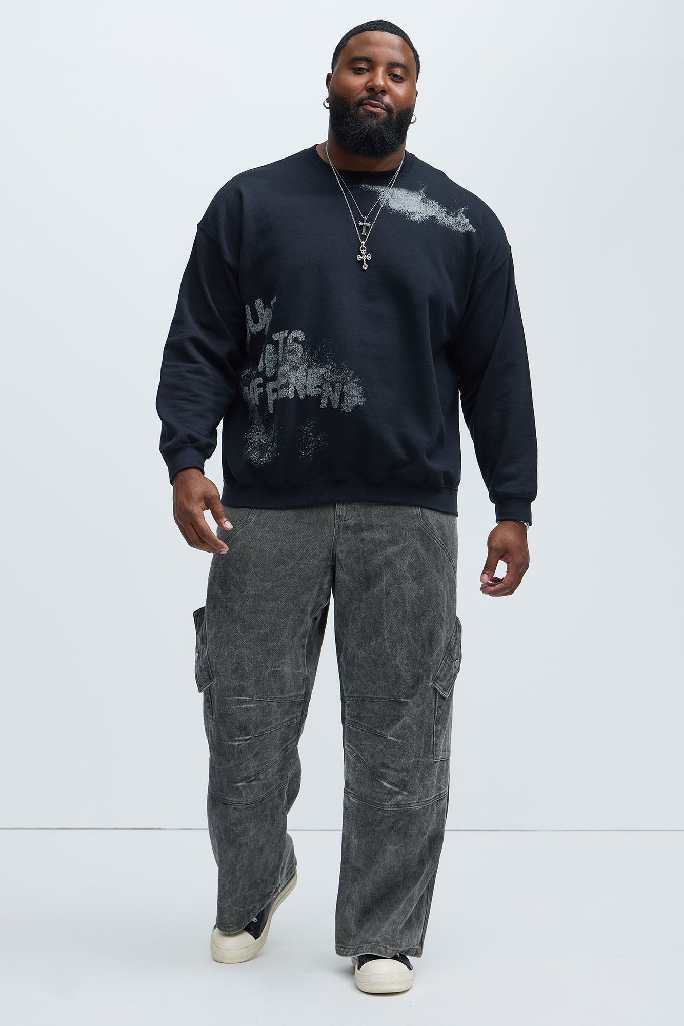 Just Hits Different Sweatshirt - Black