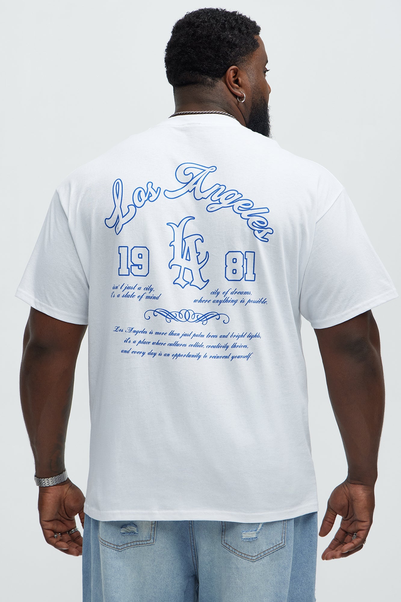 Los Angeles 1981 Short Sleeve Tee - White
