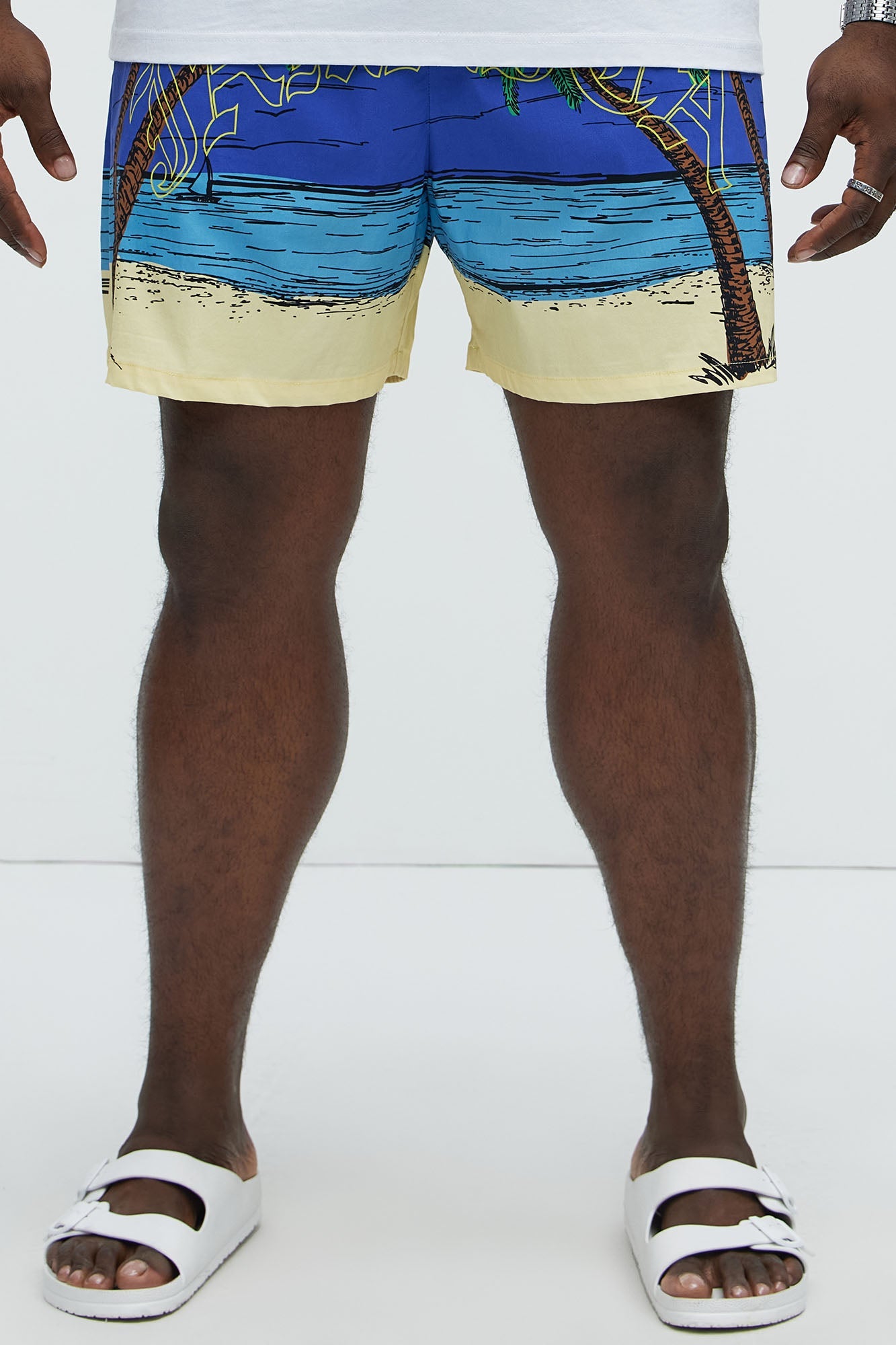 Jamaican Shore Swim Trunk - Blue