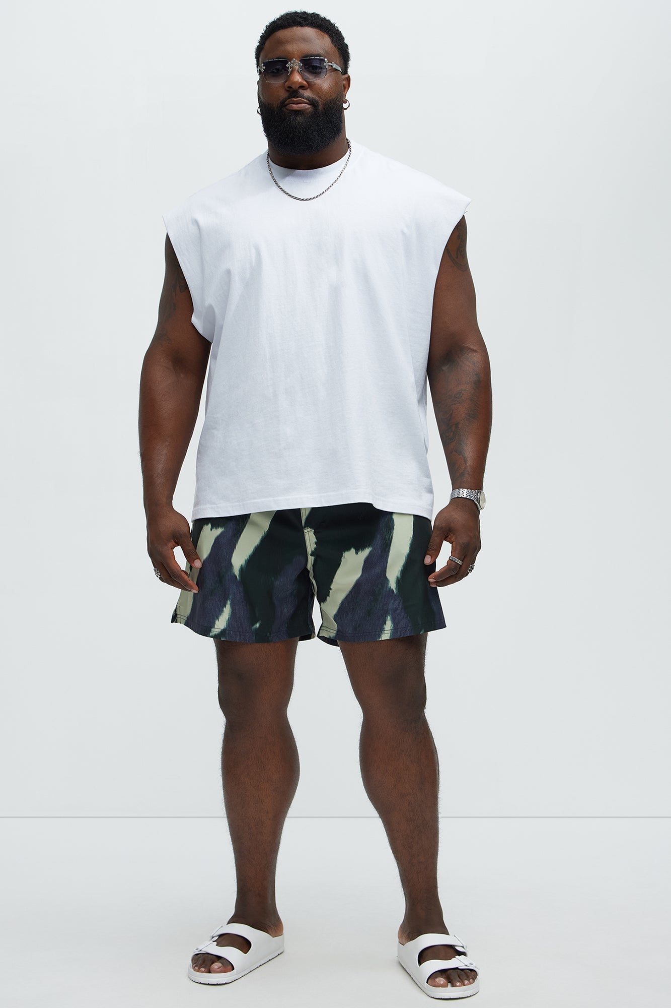 Abstract Vision Swim Mid Trunk - Multi Color