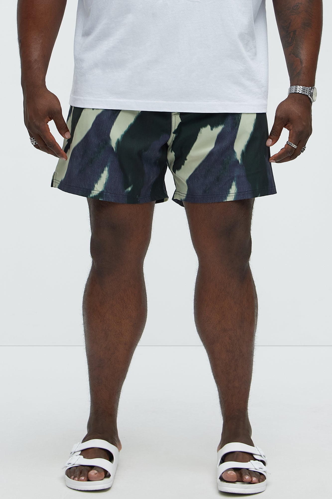 Abstract Vision Swim Mid Trunk - Multi Color