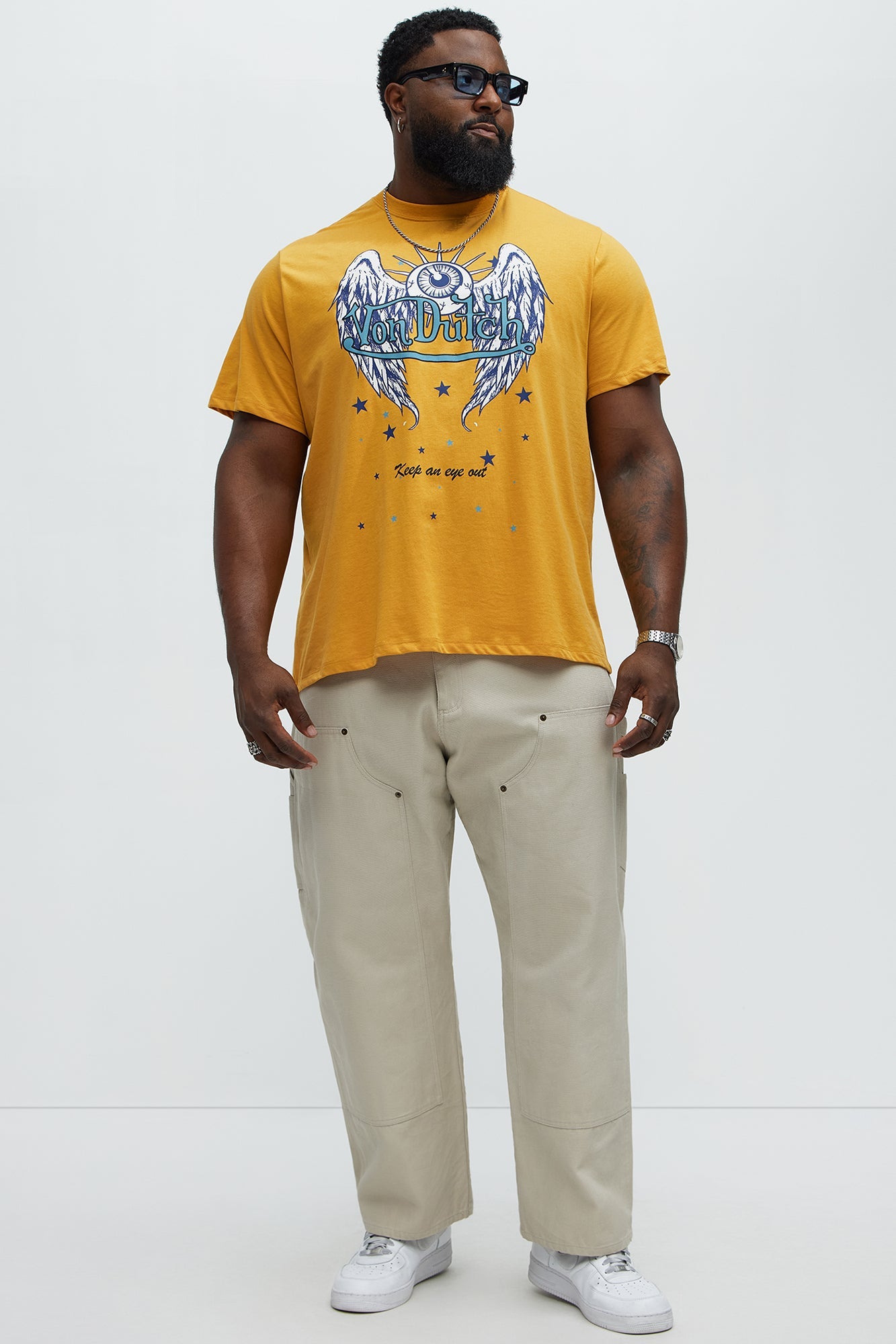 Von Dutch An Eye Out Short Sleeve Tee - Yellow