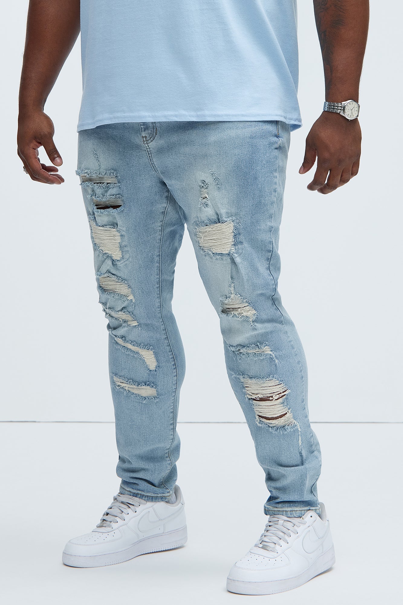 Ain't Got Nothing To Lose Skinny Jeans - Light Wash
