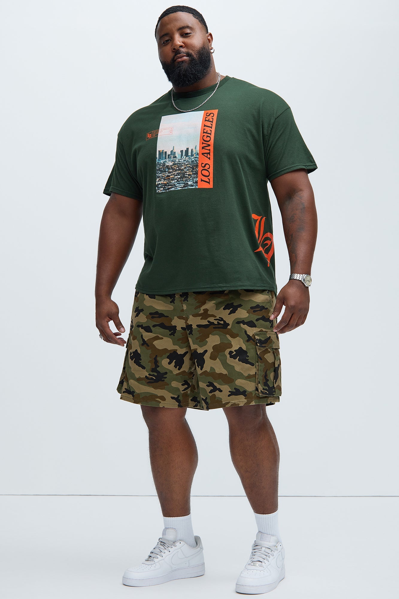 Twill Volley Cargo Shorts - Camouflage