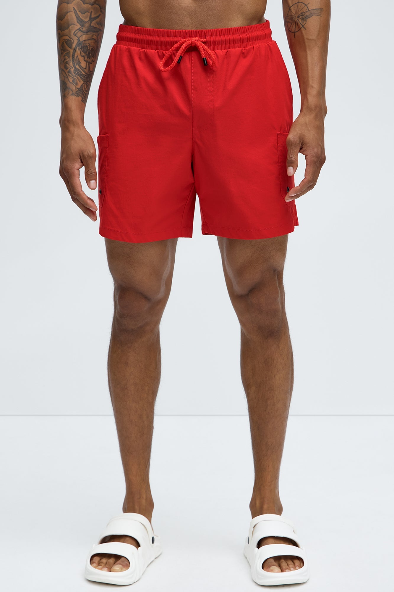 Fortified Pocket Swim Classic Trunk - Red
