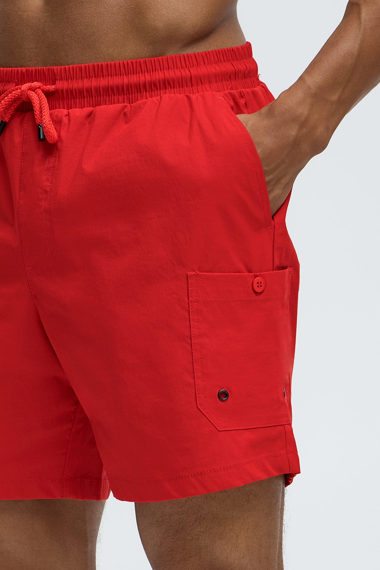 Fortified Pocket Swim Classic Trunk - Red