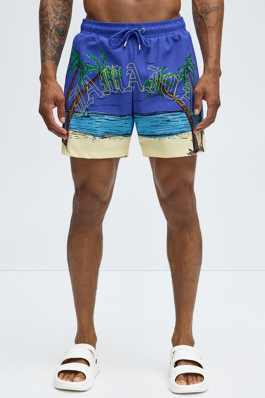 Jamaican Shore Swim Trunk - Blue
