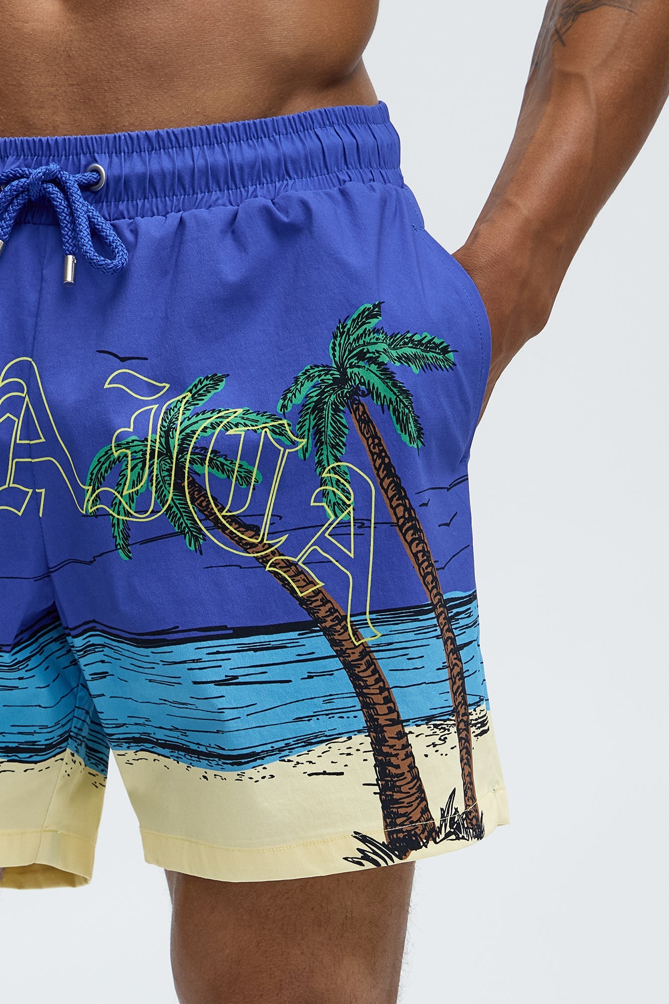 Jamaican Shore Swim Trunk - Blue