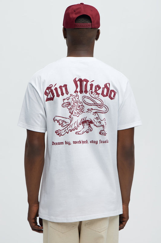 Sin Miedo Short Sleeve Tee - White