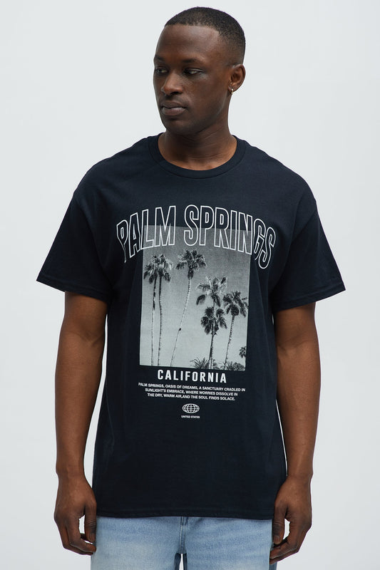 Palm Springs Heat Short Sleeve Tee - Black
