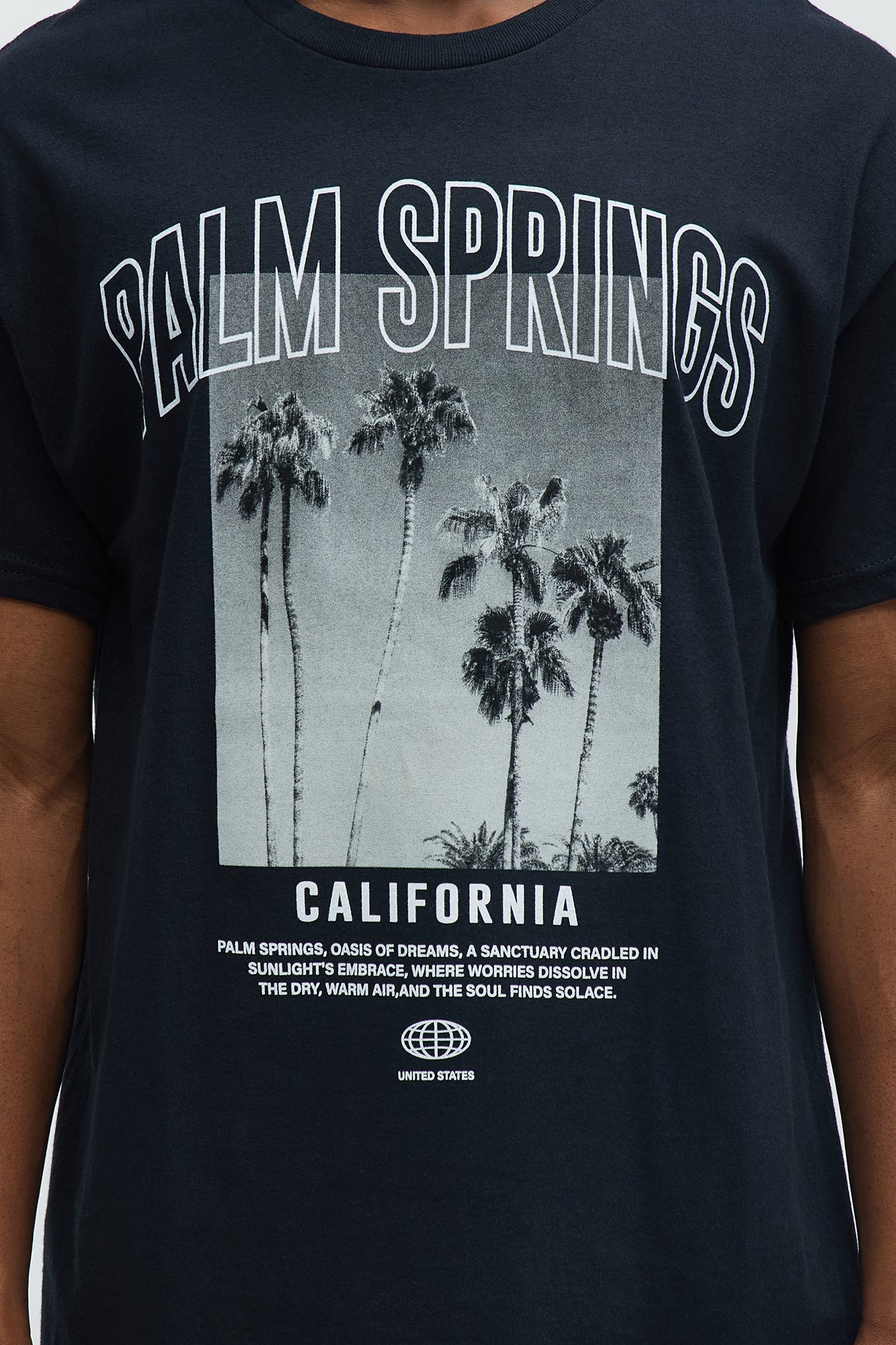 Palm Springs Heat Short Sleeve Tee - Black