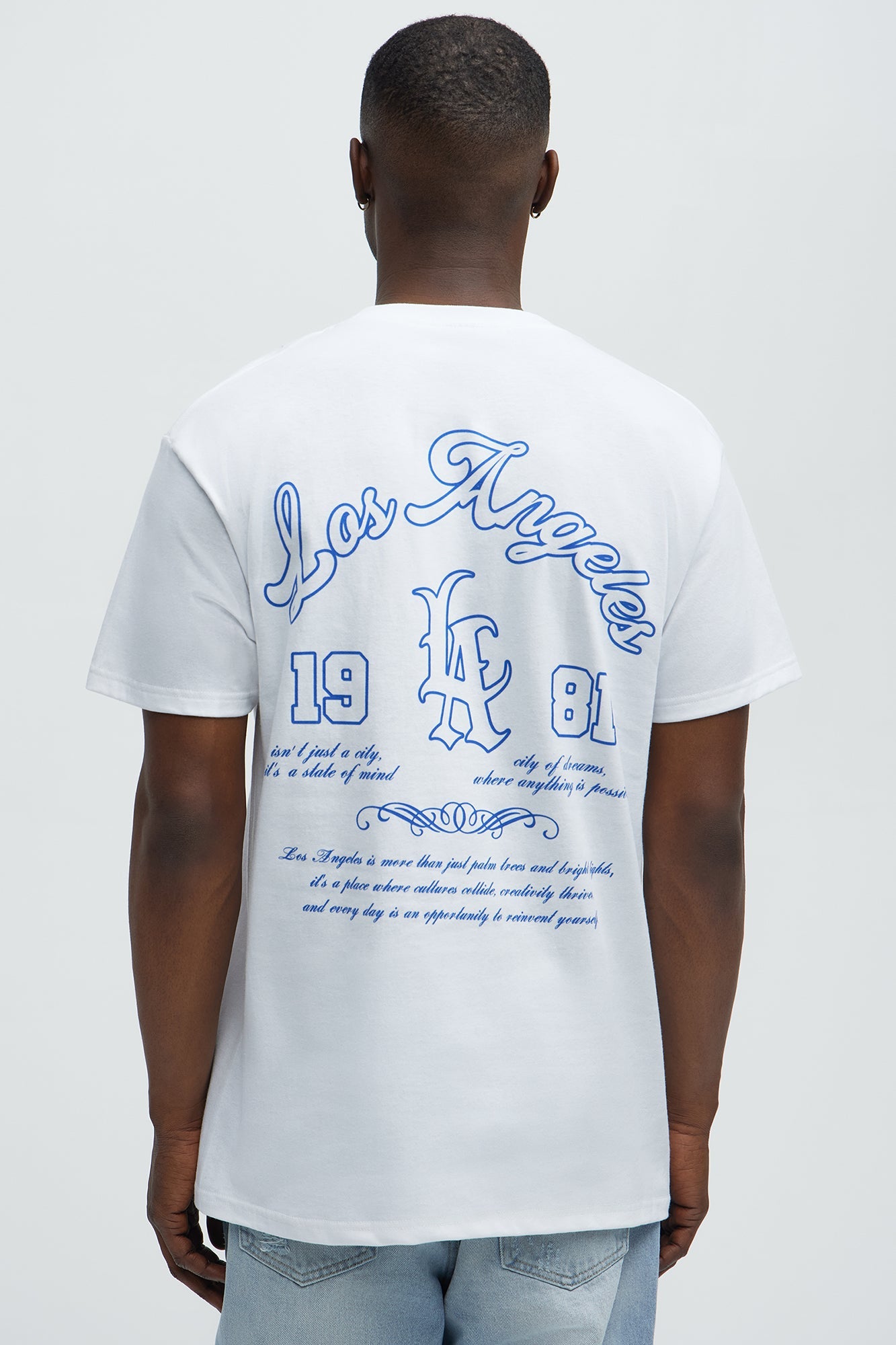 Los Angeles 1981 Short Sleeve Tee - White