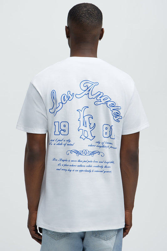Los Angeles 1981 Short Sleeve Tee - White