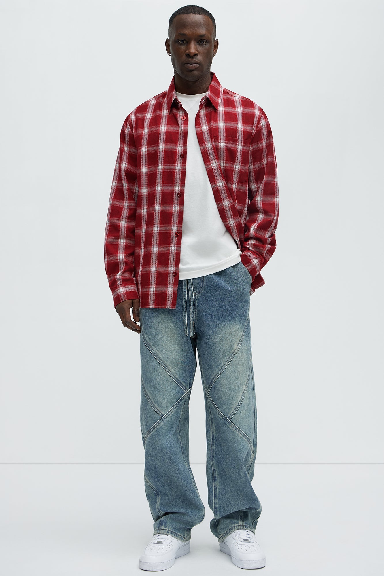 Be Chillin Baggy Jeans - Light Blue Wash