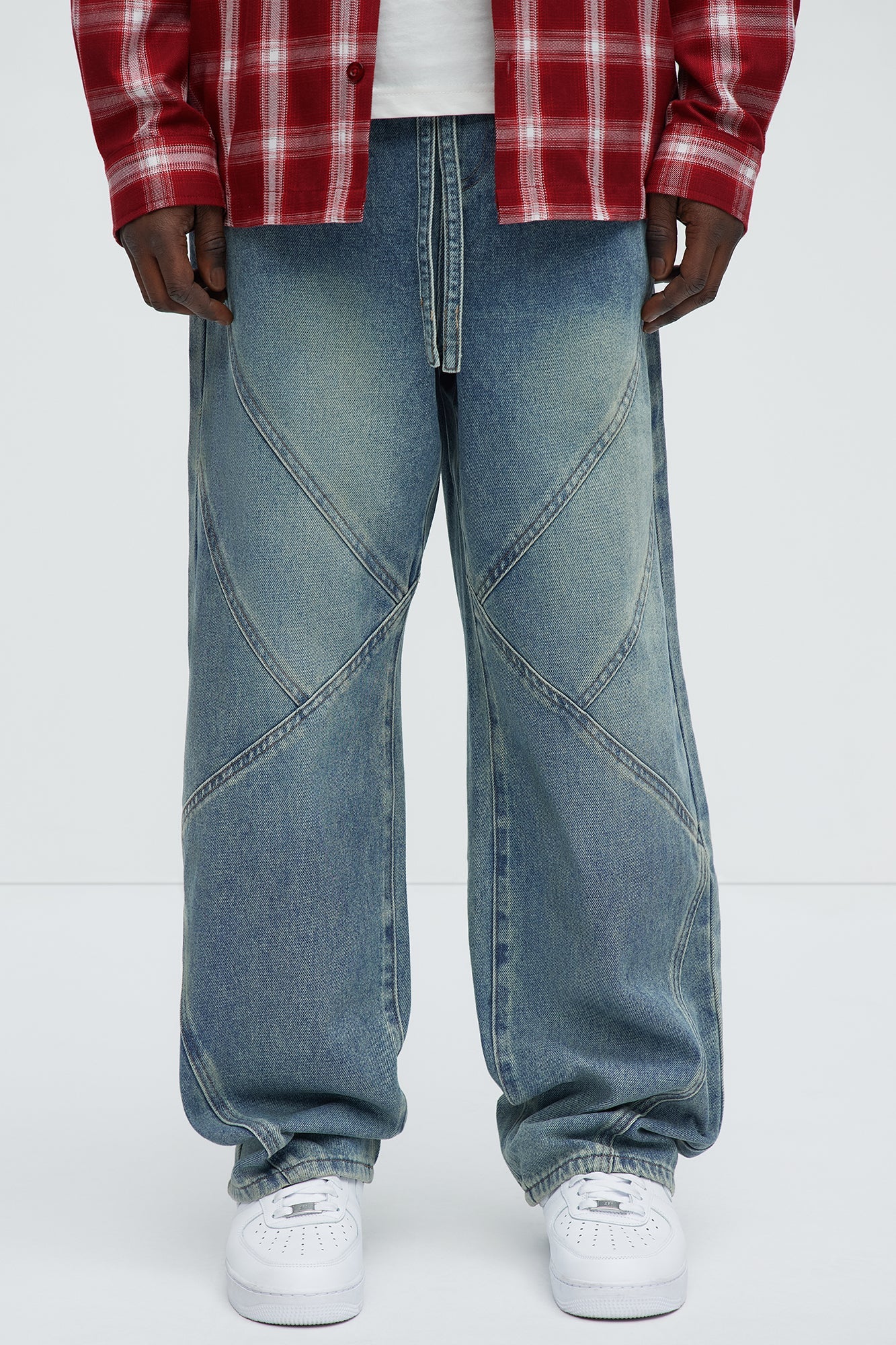 Be Chillin Baggy Jeans - Light Blue Wash