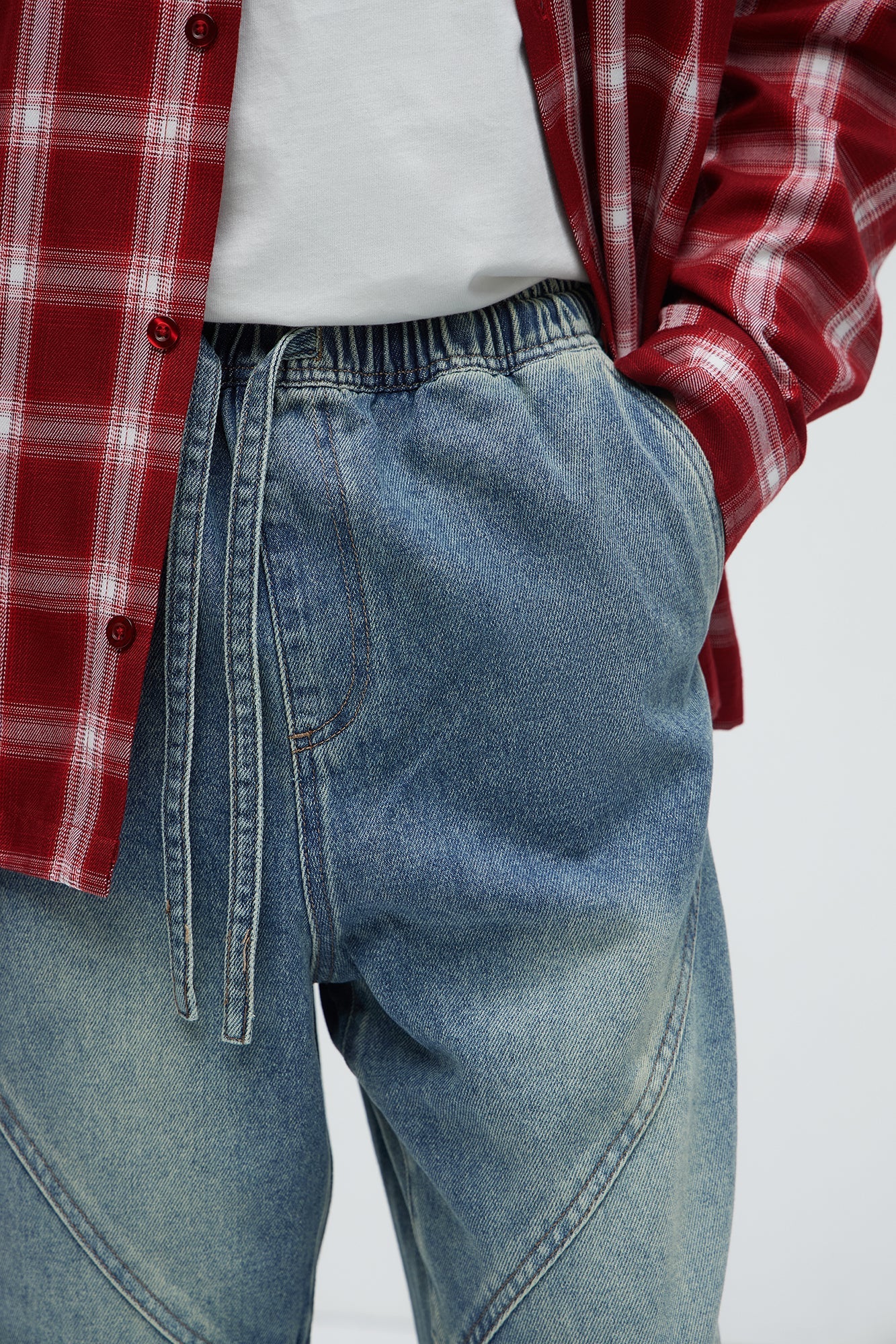 Be Chillin Baggy Jeans - Light Blue Wash