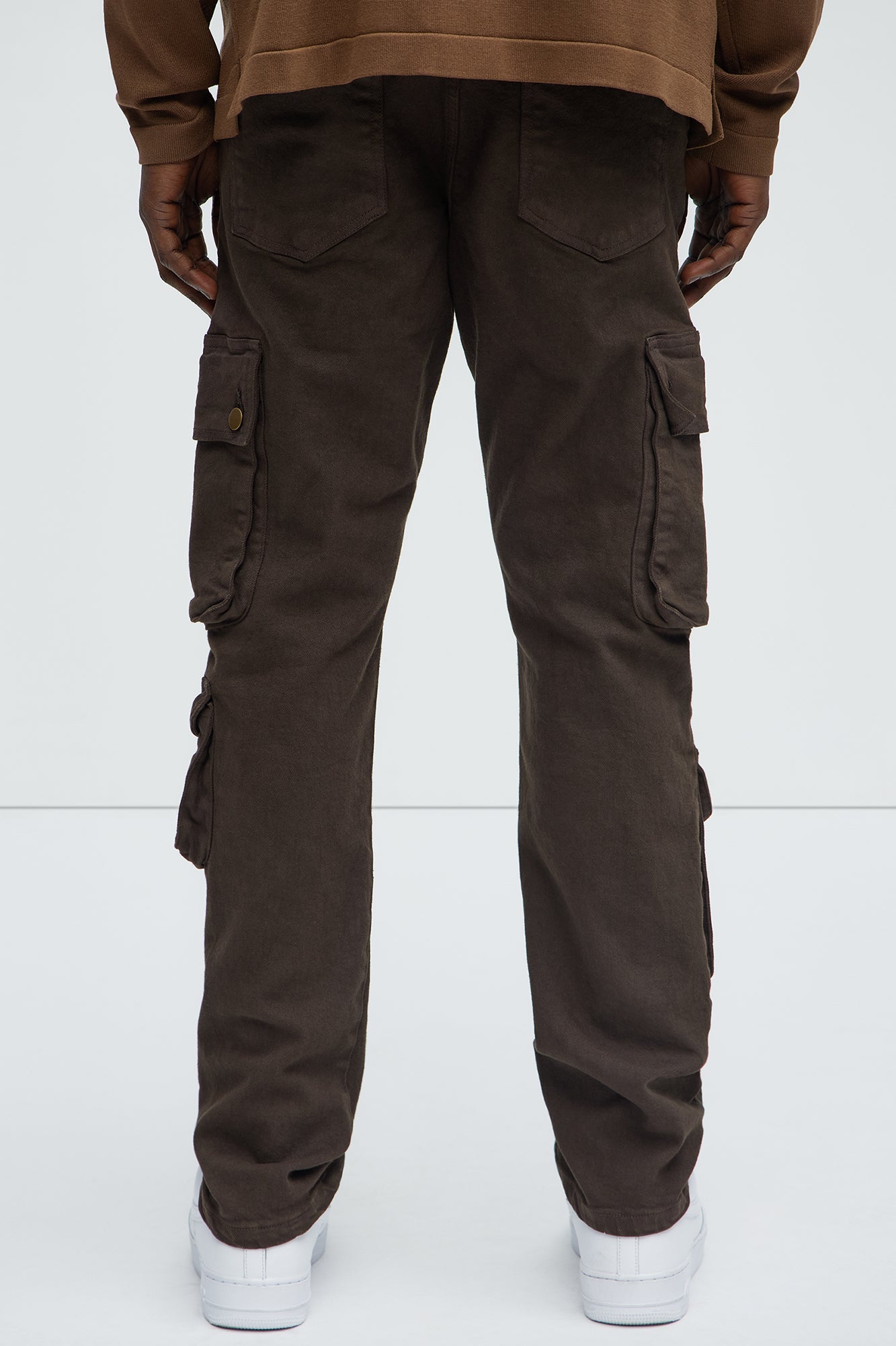 Hate To Say It Utility Cargo Slim Pants - Brown