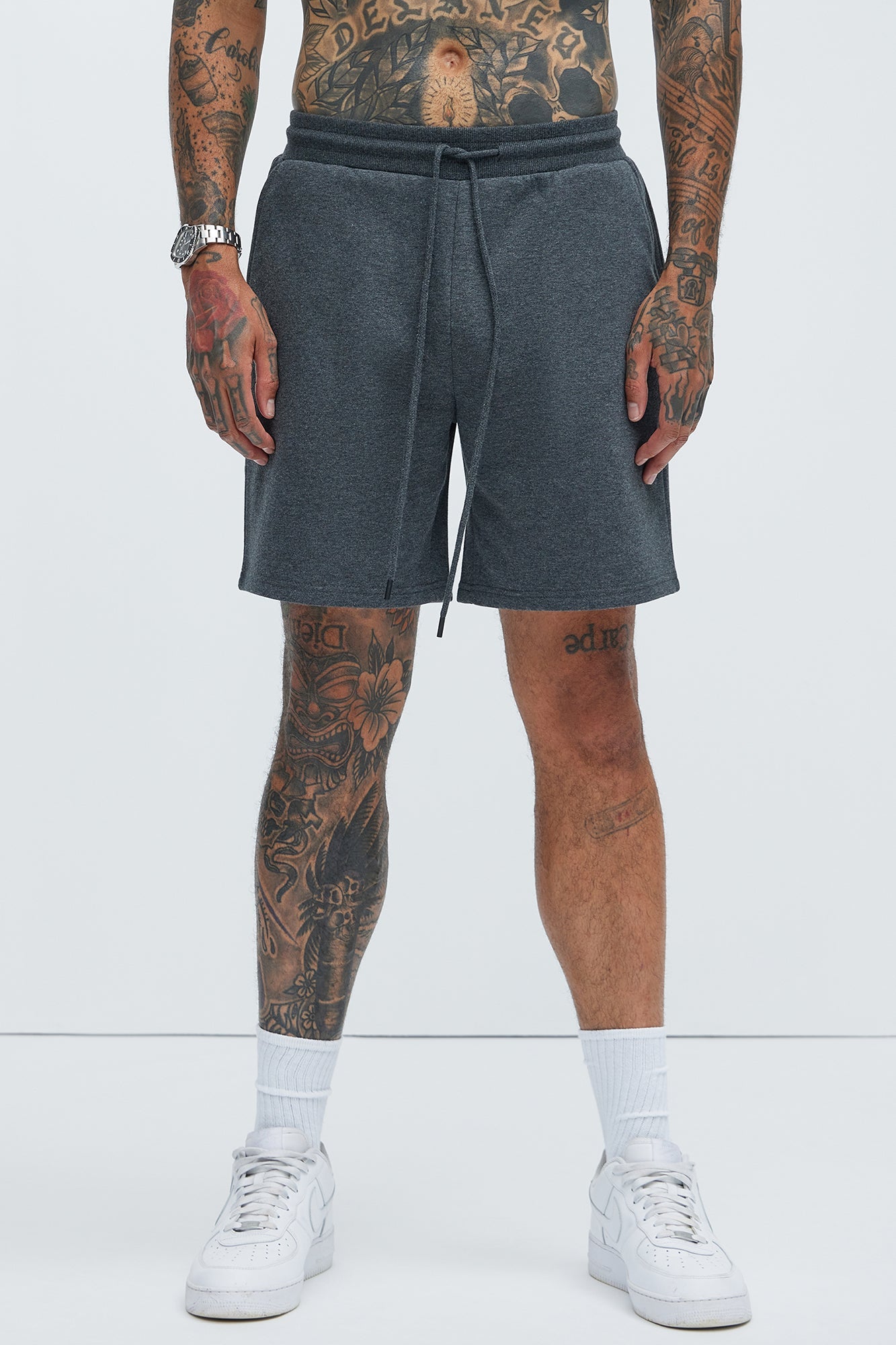 Tyson Sweatshort - Charcoal