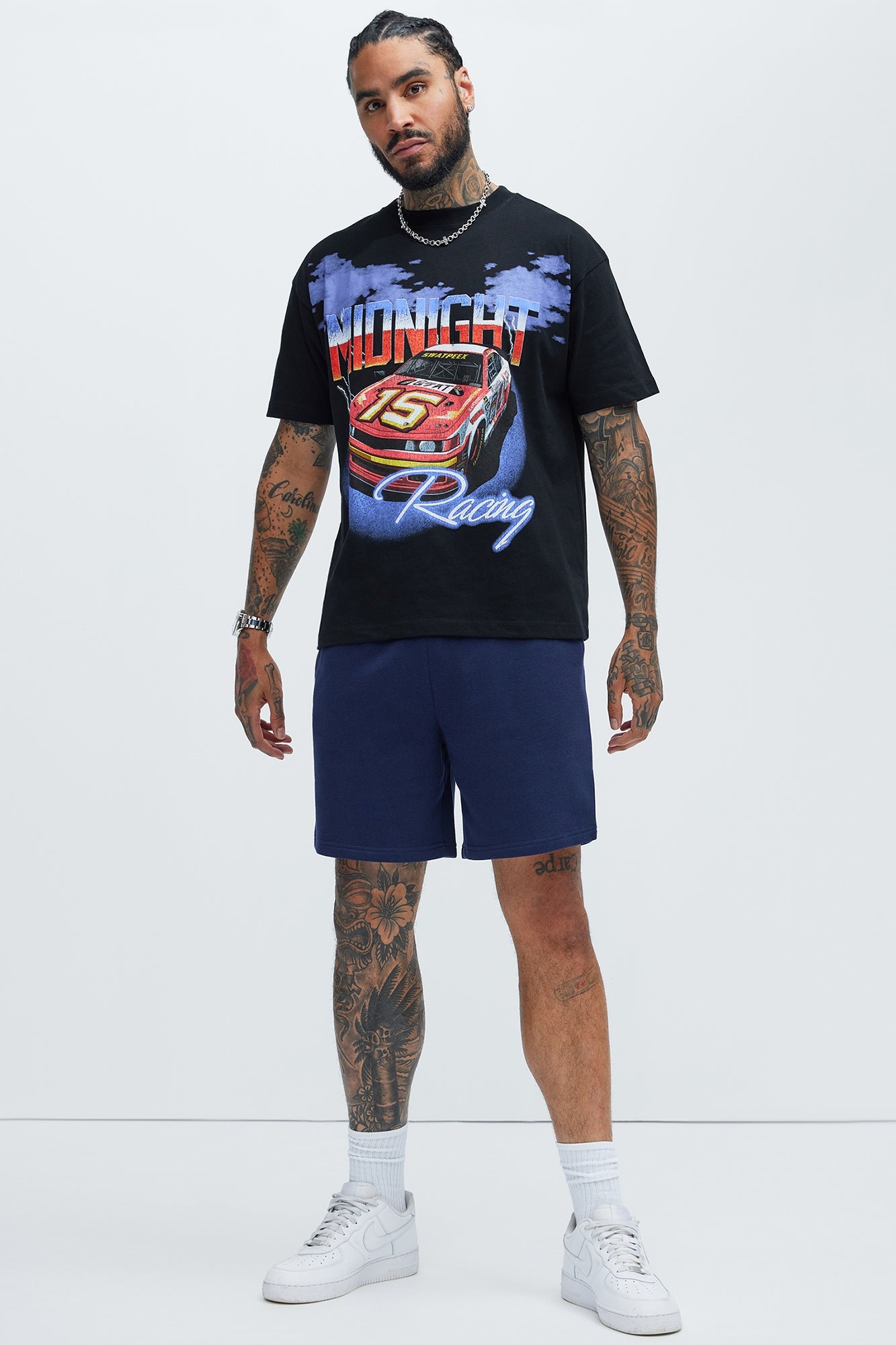 Tyson Sweatshort - Navy