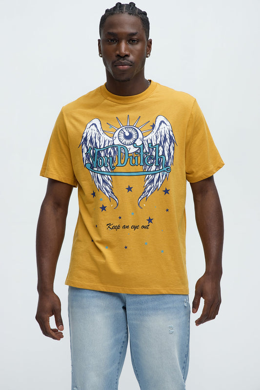 Von Dutch An Eye Out Short Sleeve Tee - Yellow