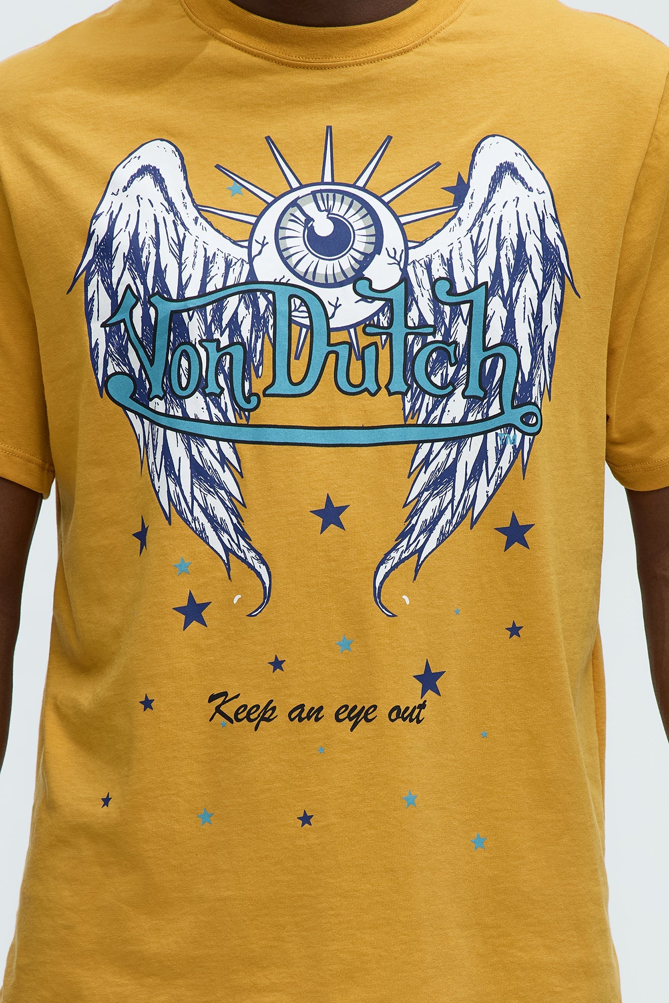 Von Dutch An Eye Out Short Sleeve Tee - Yellow