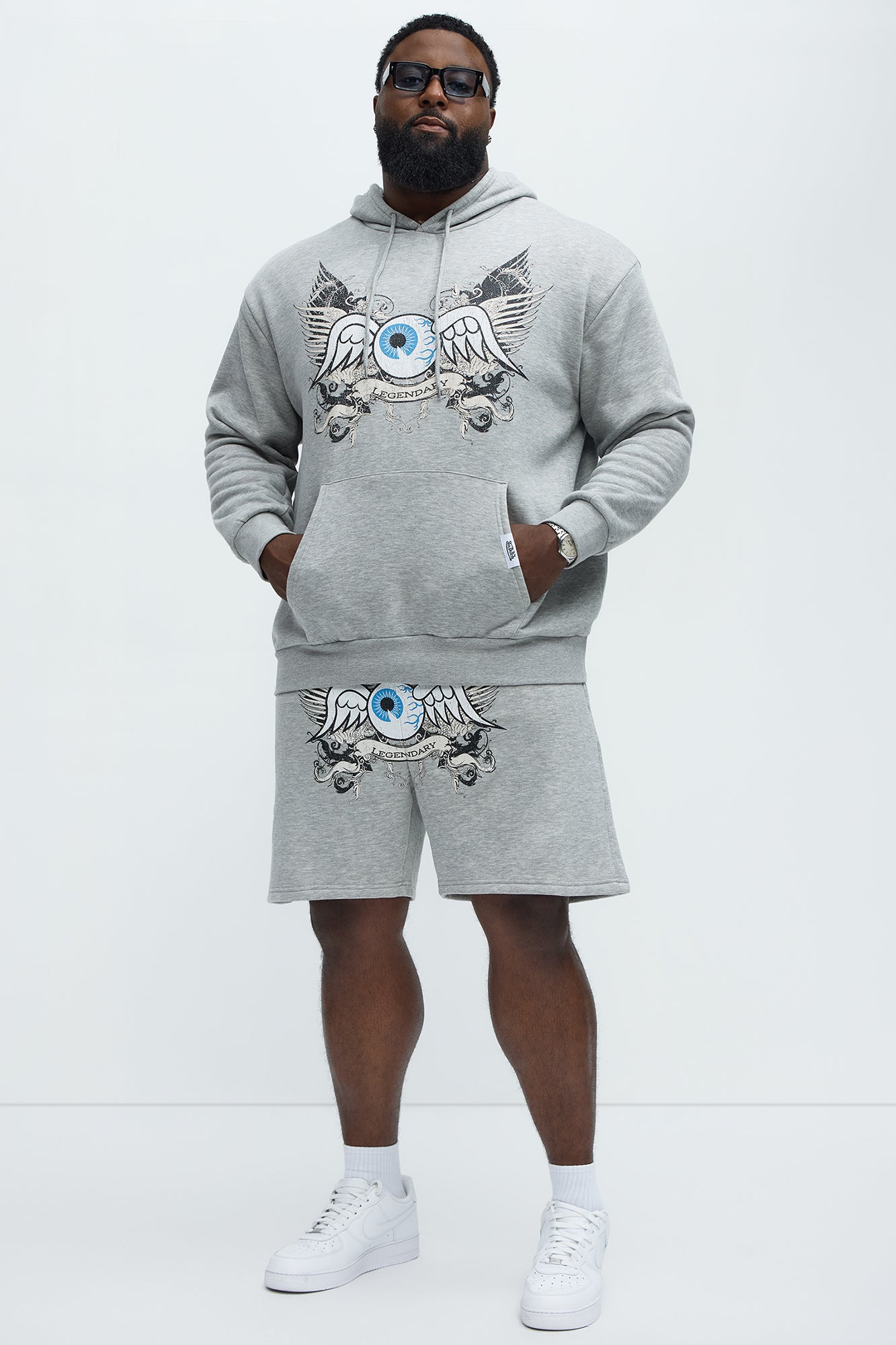 Von Dutch Legendary Hoodie - Heather Grey