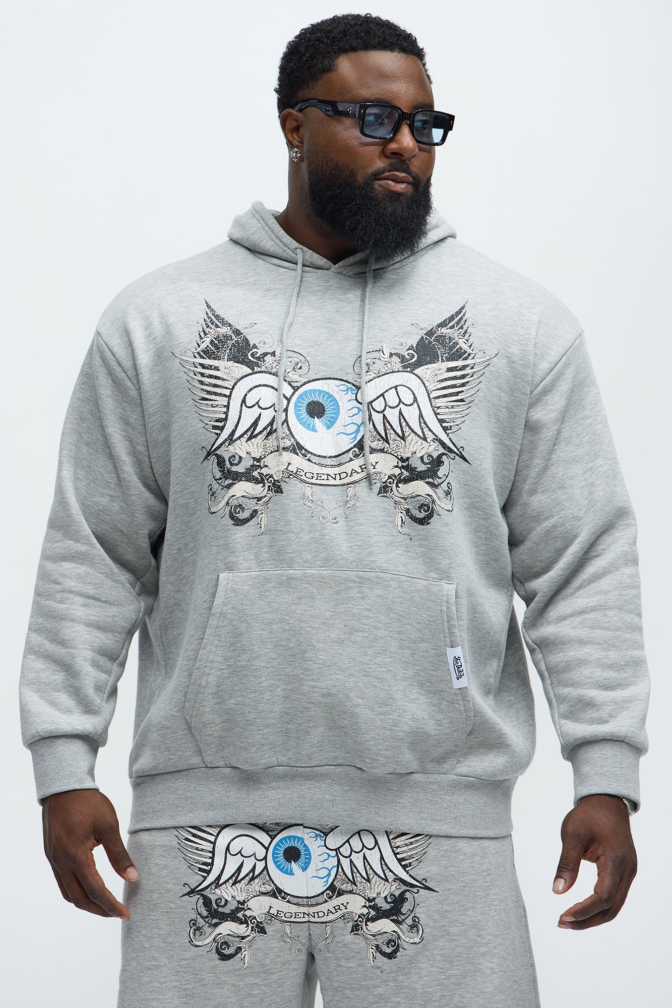 Von Dutch Legendary Hoodie - Heather Grey