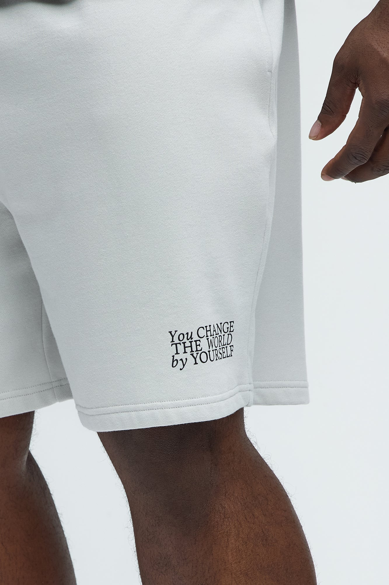 The Future Is In Your Hands Sweatshorts - Grey