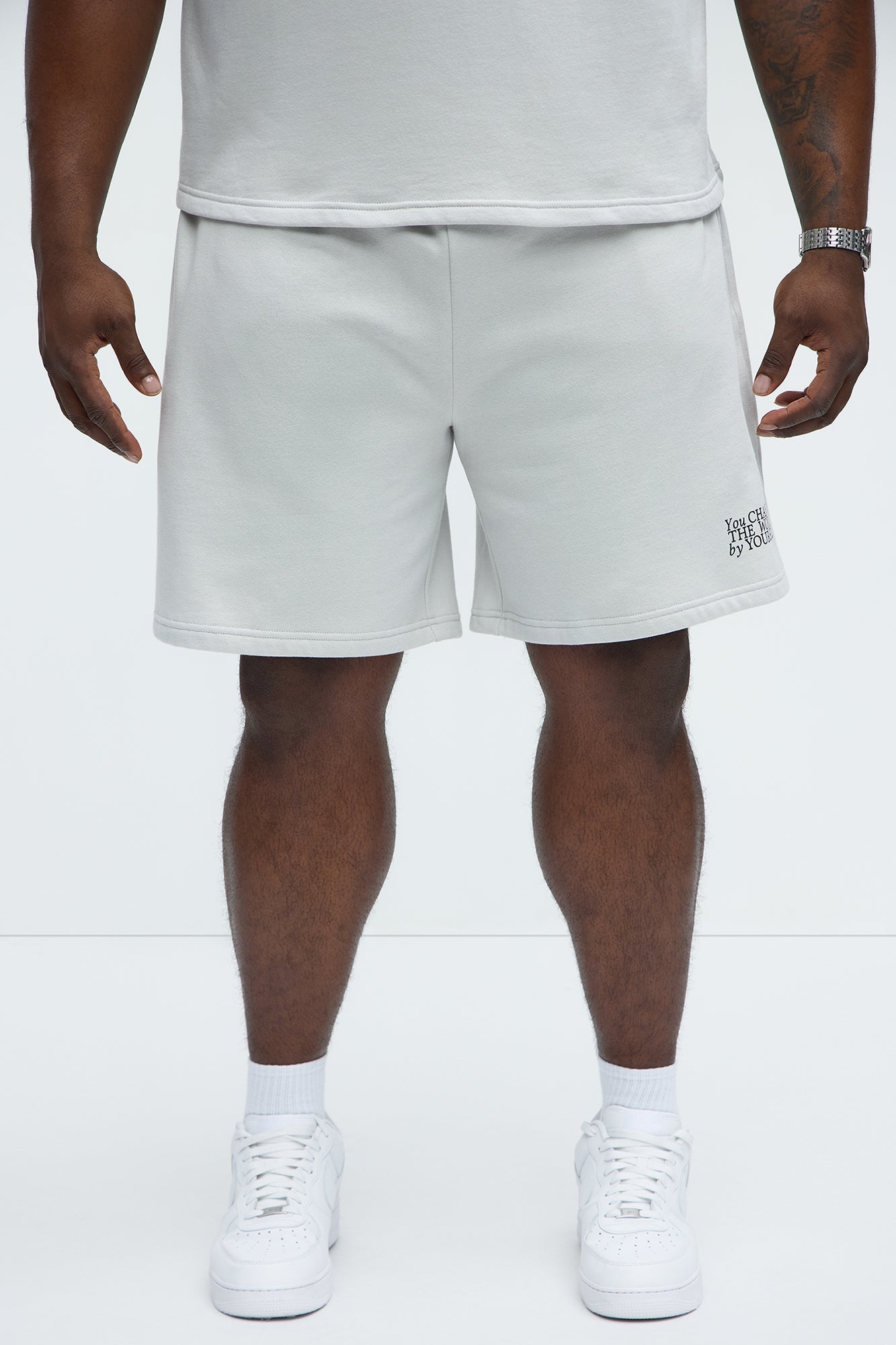 The Future Is In Your Hands Sweatshorts - Grey