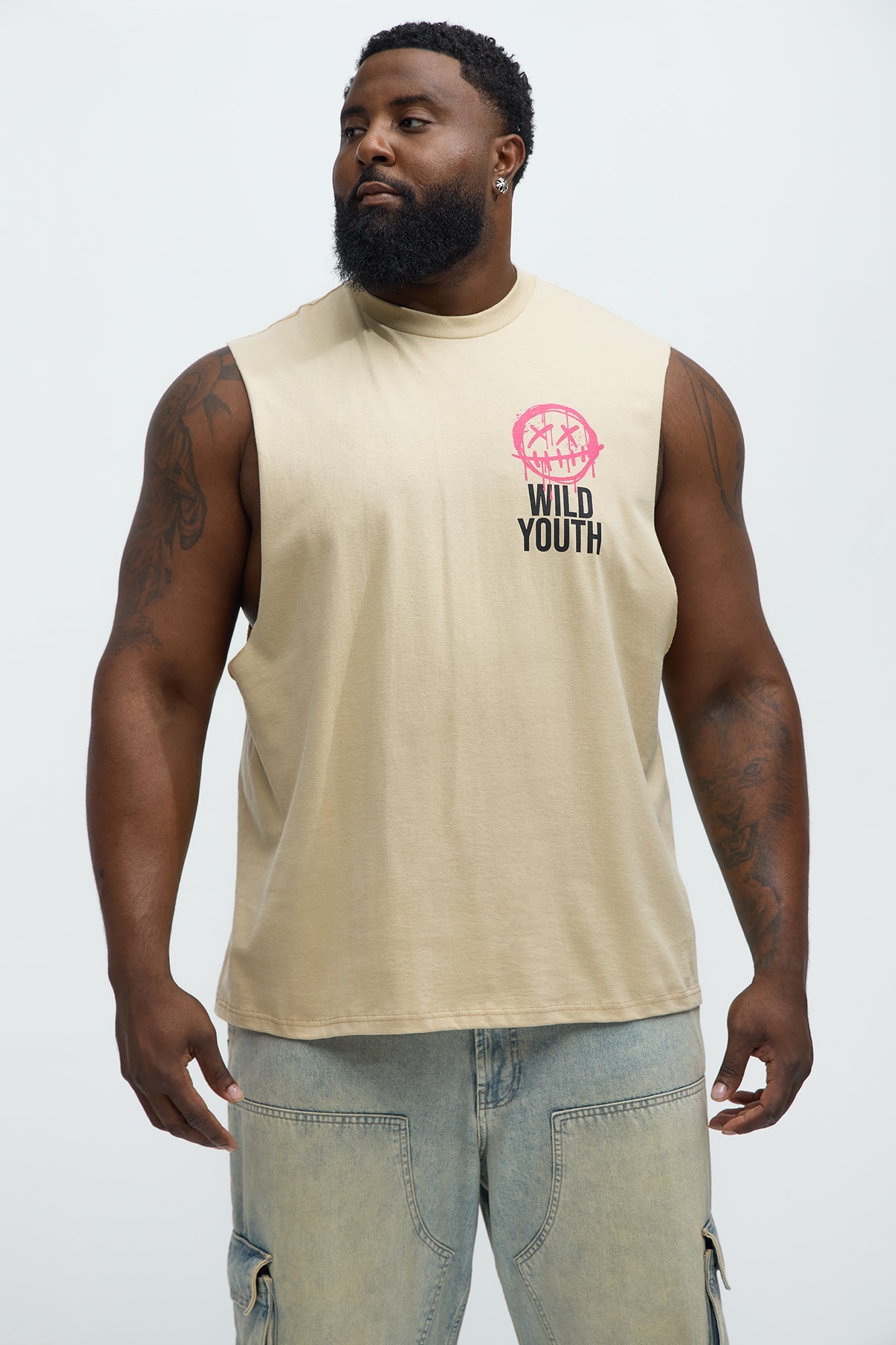 Wild Youth Muscle Tee - Sand
