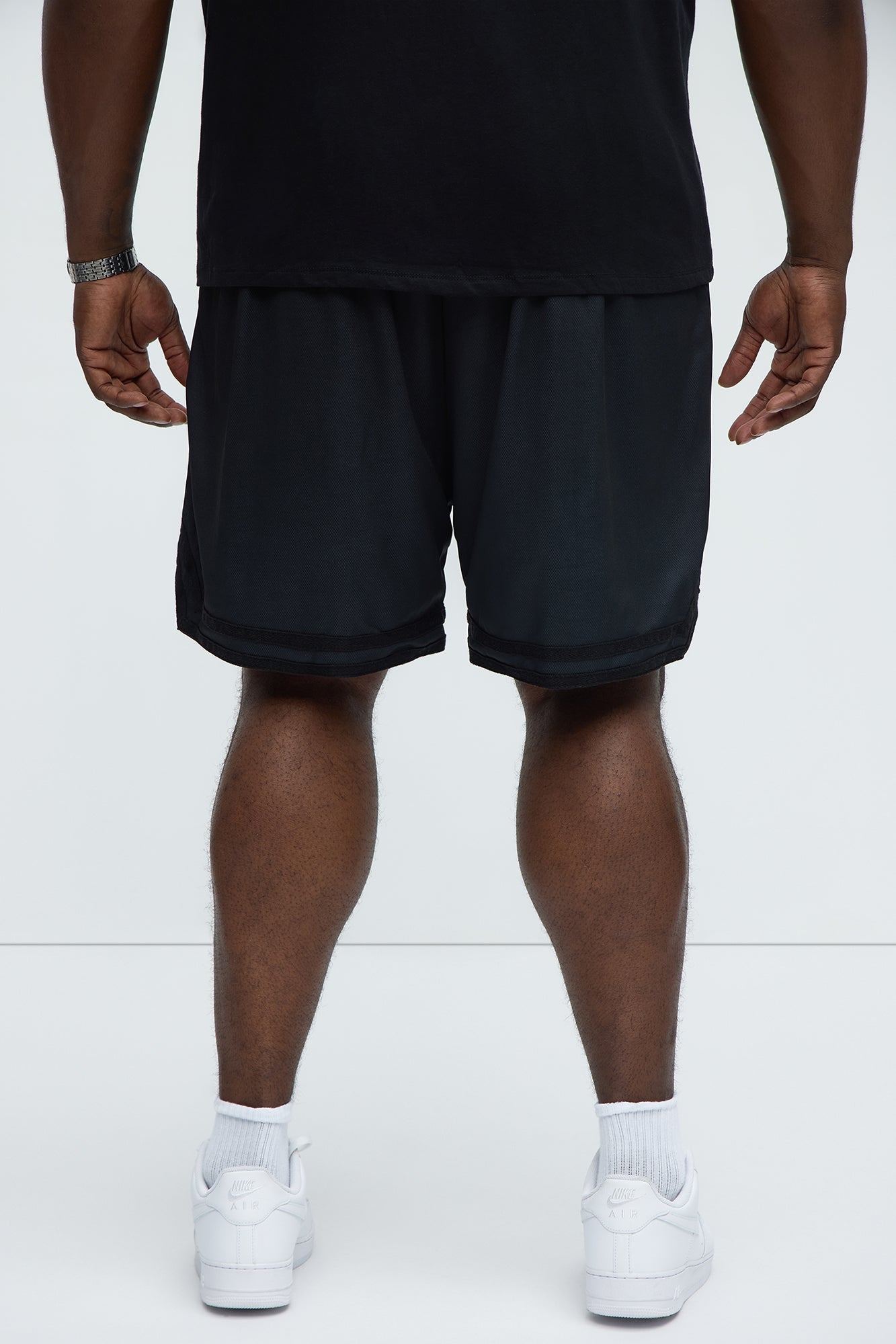 Von Dutch Eyeball Relaxed Drawstring Shorts - Black