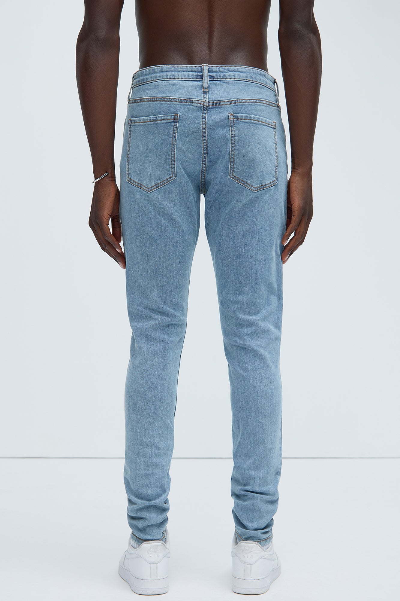 Cornell Stacked Skinny Jeans - Blue Wash