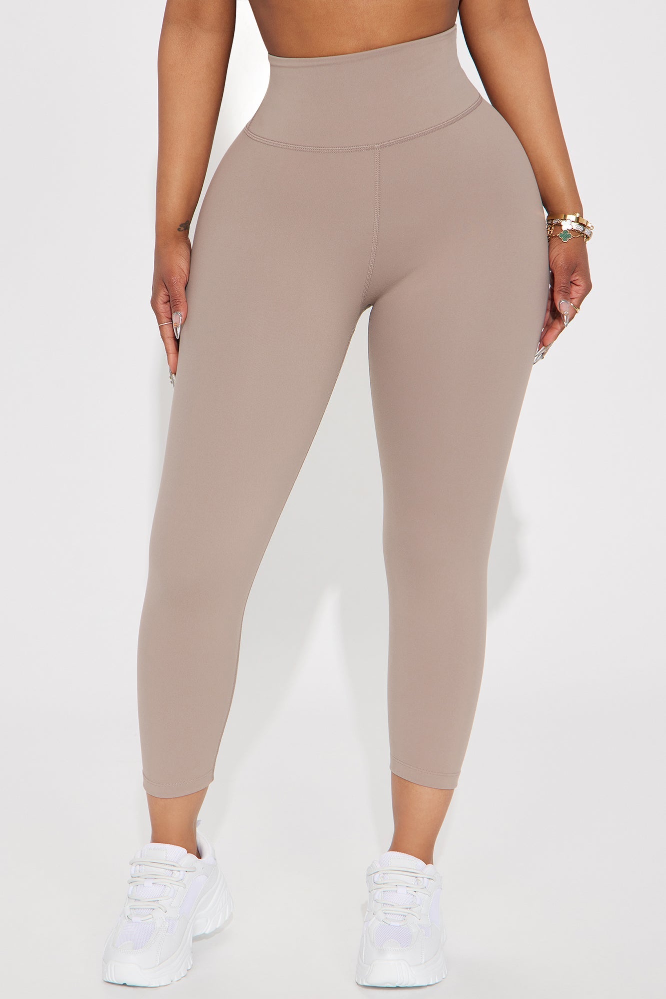 Flexibility Super Soft Capri Active Legging - Taupe