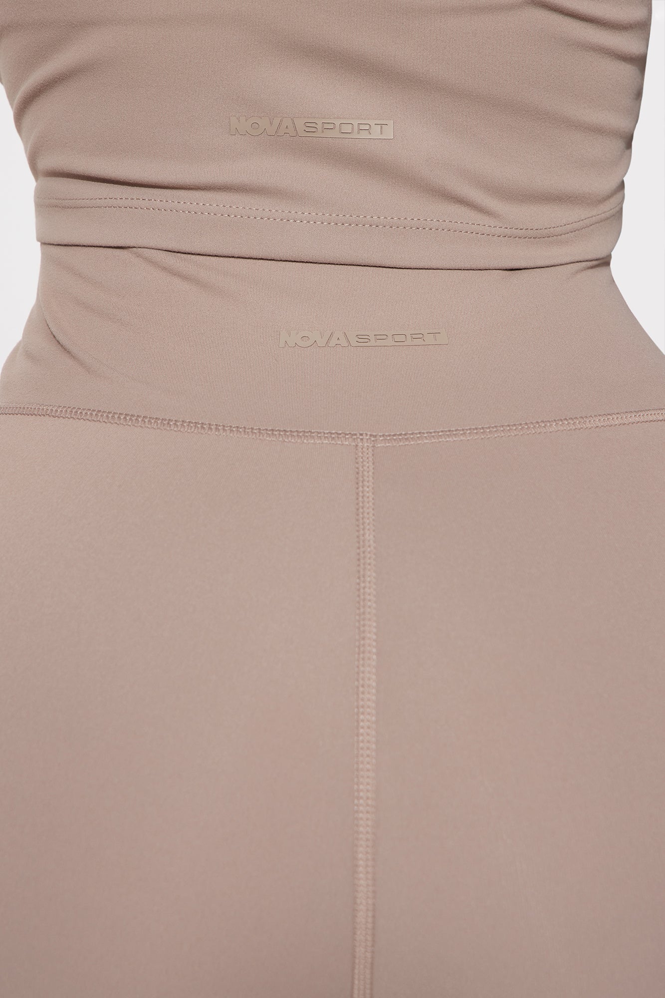 Flexibility Super Soft Capri Active Legging - Taupe