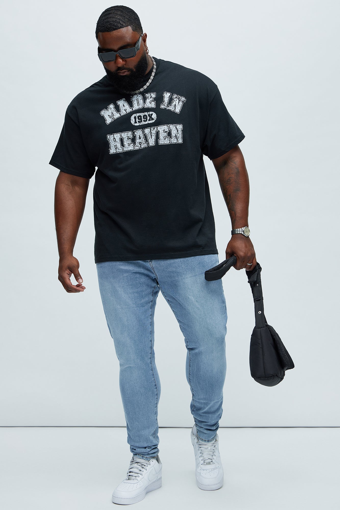 Cornell Stacked Skinny Jeans - Blue Wash