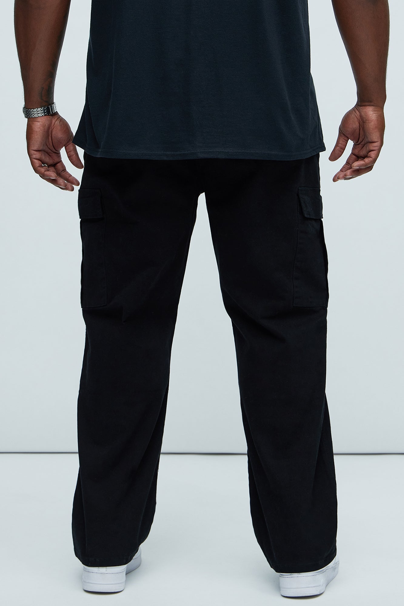 Kyle Straight Cargo Pants - Black