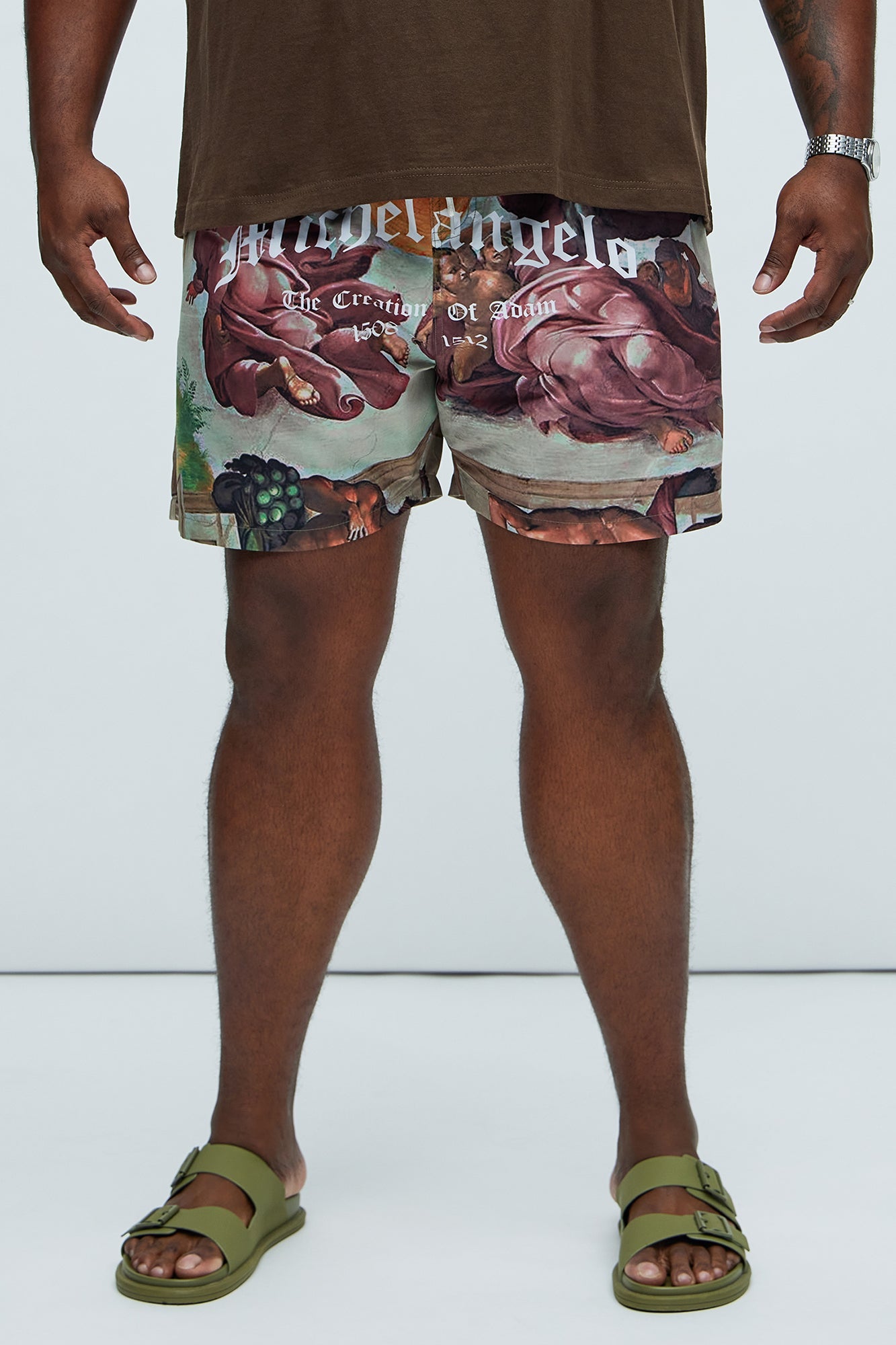 Michelangelo Art Swim Mid Trunk - Multi Color