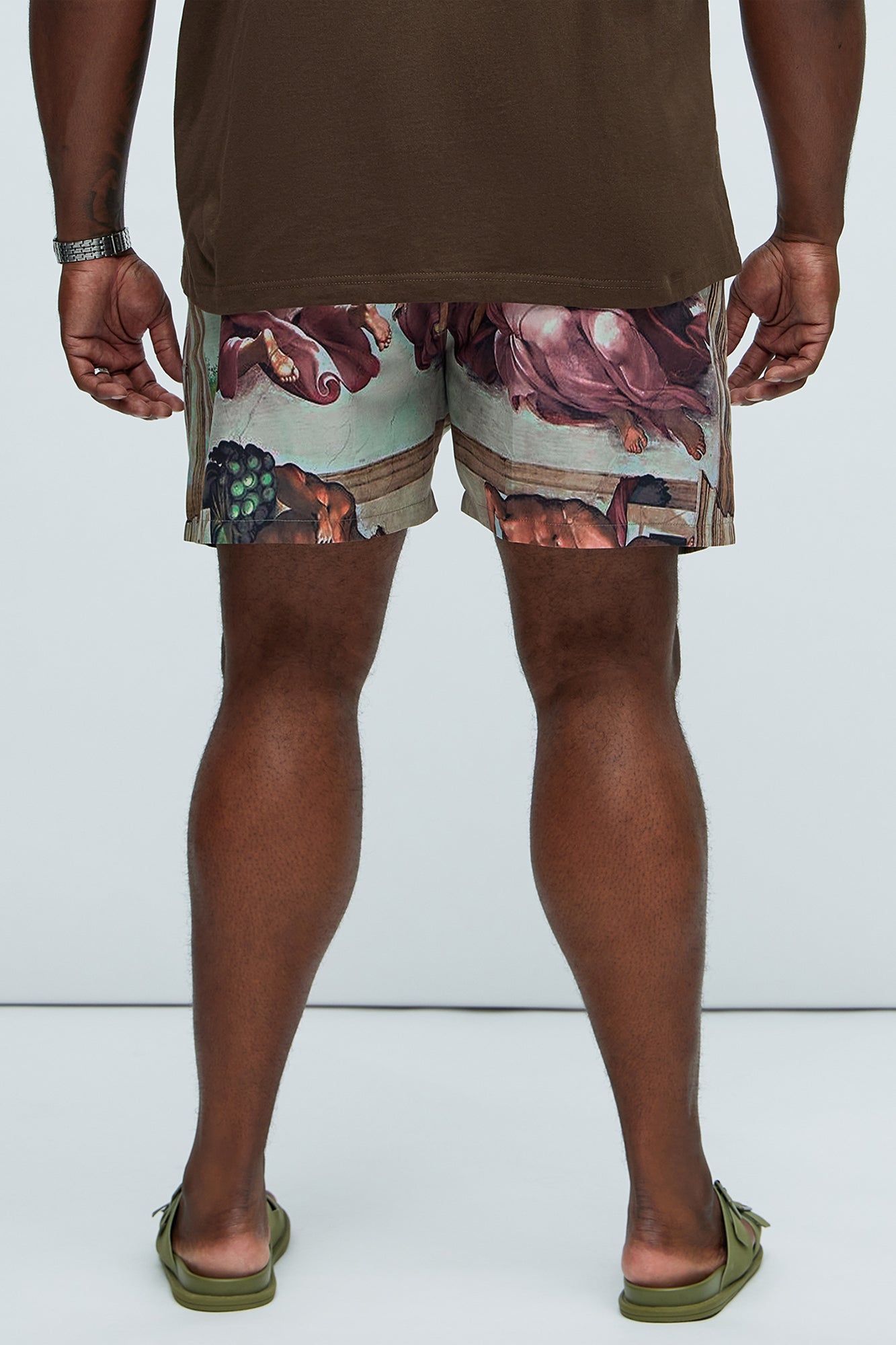 Michelangelo Art Swim Mid Trunk - Multi Color