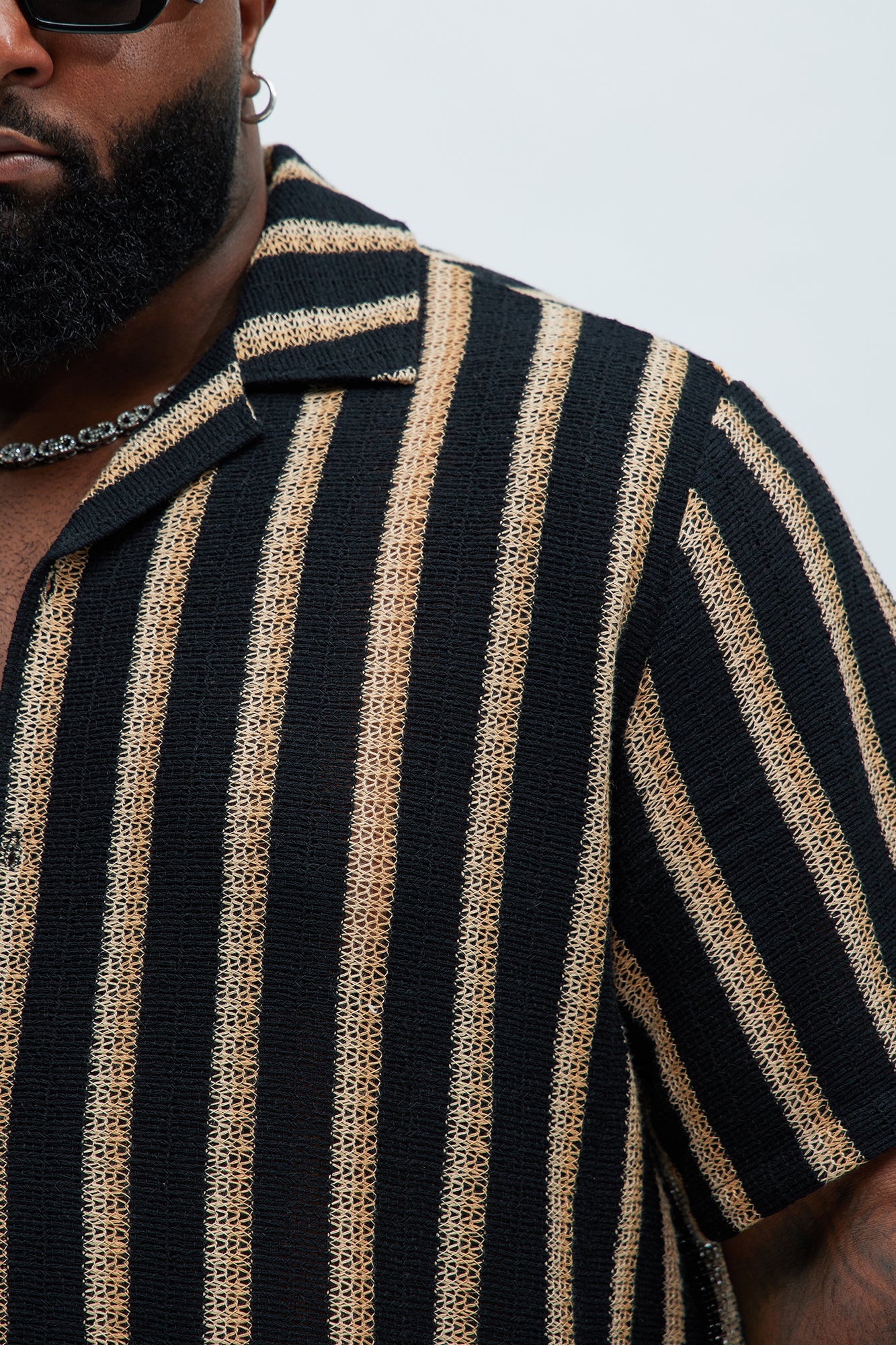 Peyton Textured Shirt - Black/combo