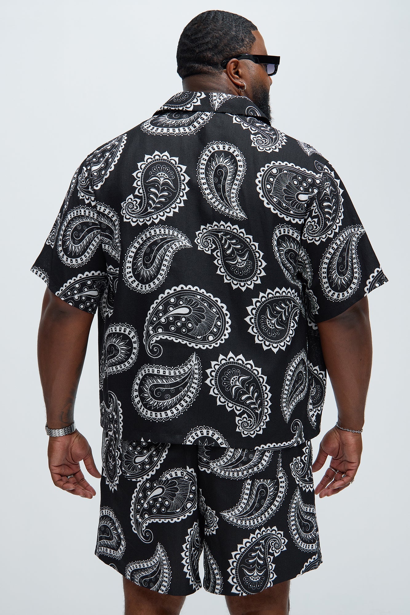 Laredo Paisley Shirt - Black/White