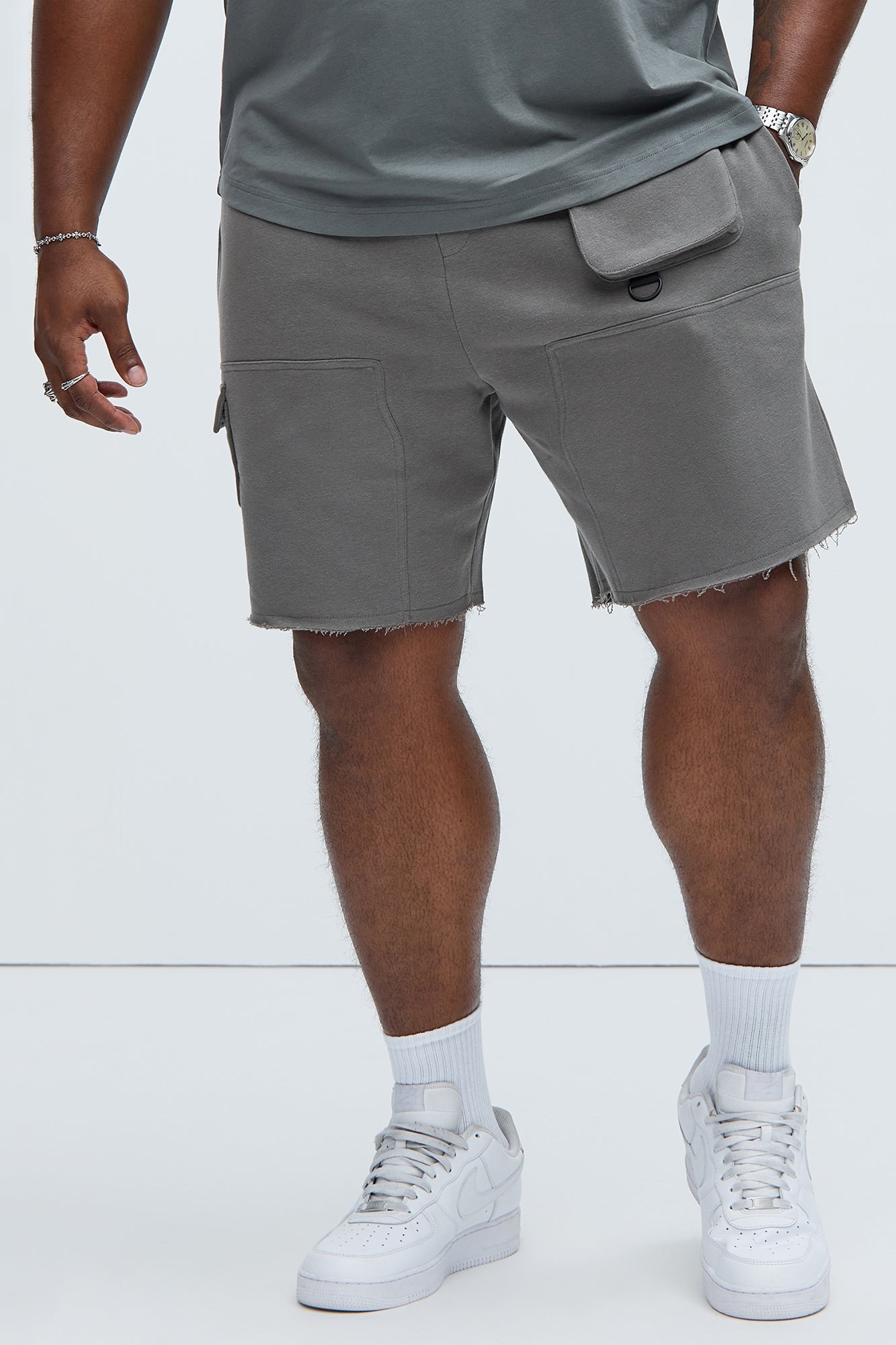 Tyson Keep It Going Carpenter Sweat Shorts - Charcoal